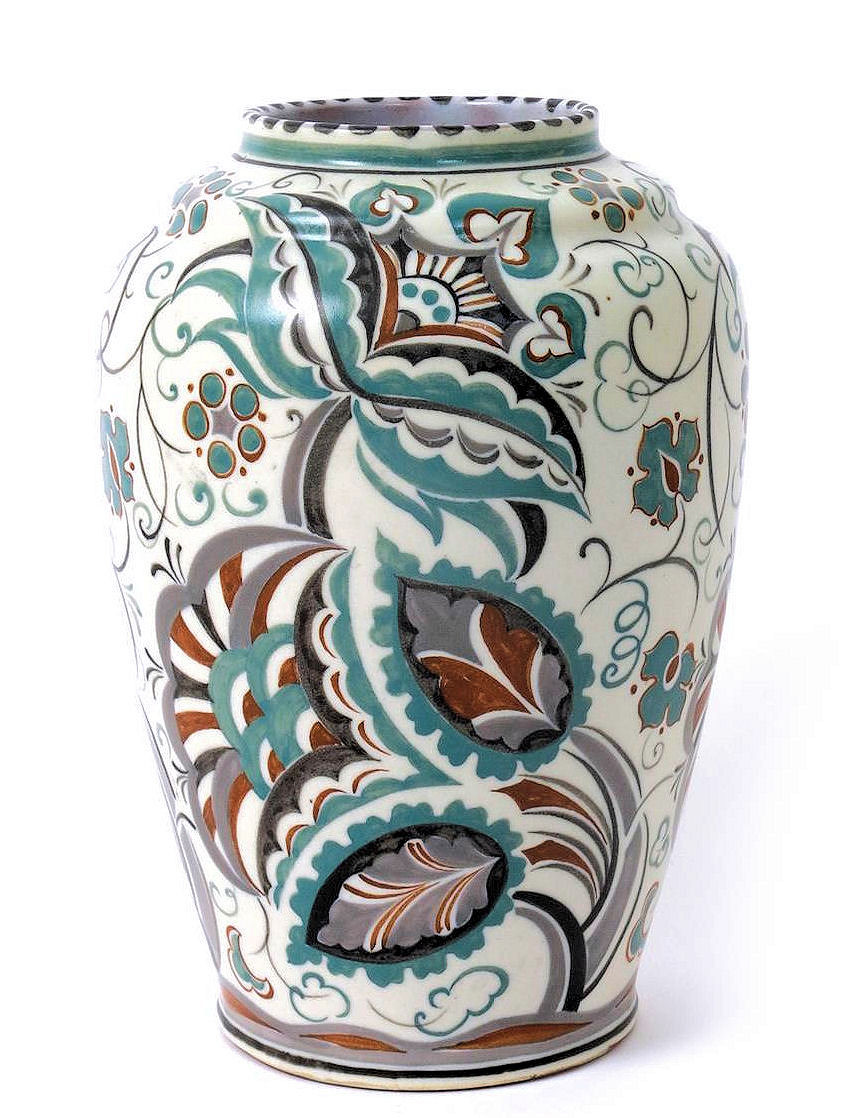 18 Lovable 12 Inch Ceramic Vase 2024 free download 12 inch ceramic vase of traditional the virtual museum of poole pottery in the pattern usually has a sprayed green glaze but the right hand vase is a more unusual variant