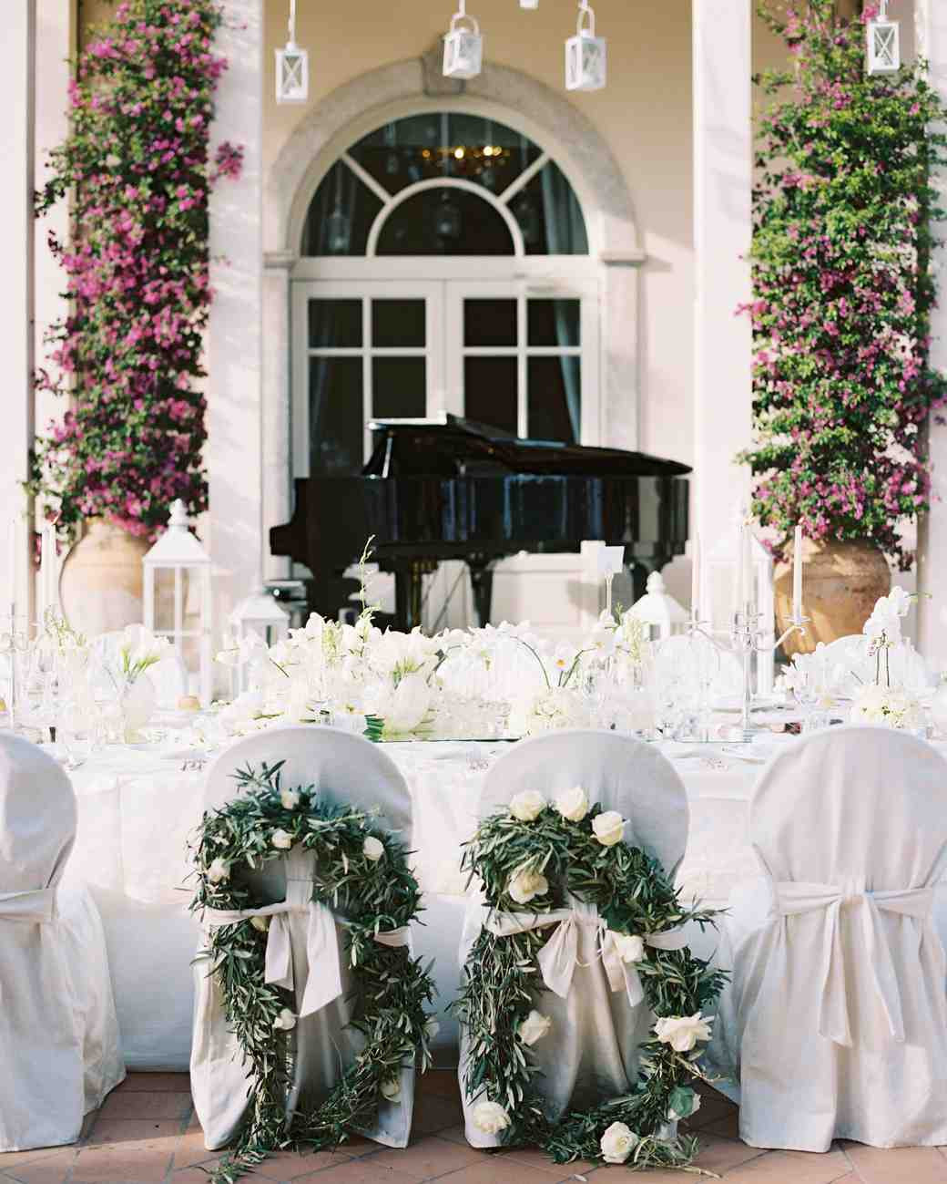 24 clear glass eiffel tower vases of 79 white wedding centerpieces martha stewart weddings in reception chairs