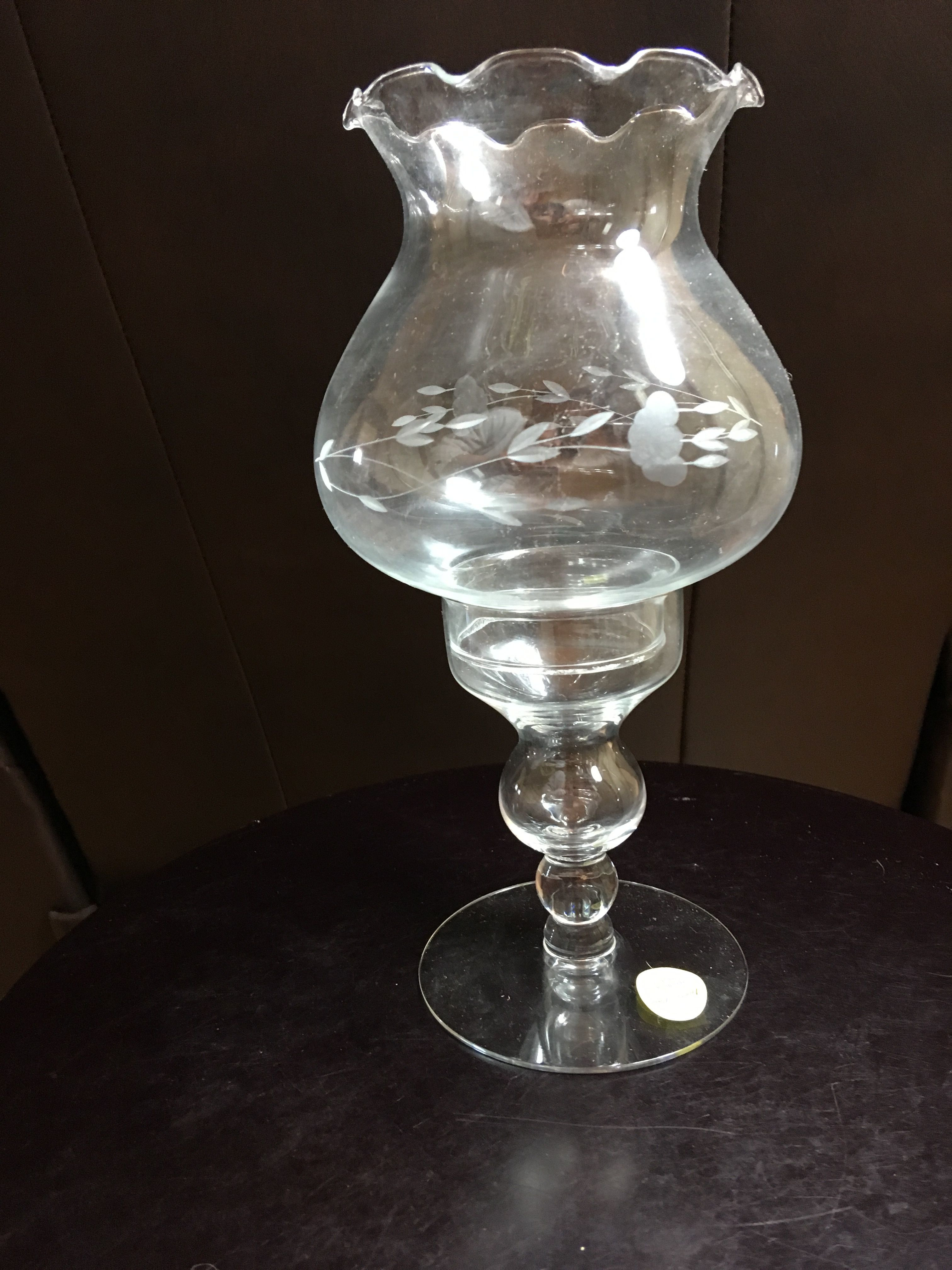 24 inch clear glass vases of princess house glass candle lamp in box candle lamp princess with regard to princess house glass candle lamp holder still in box approx measures 9 25 inch overall height