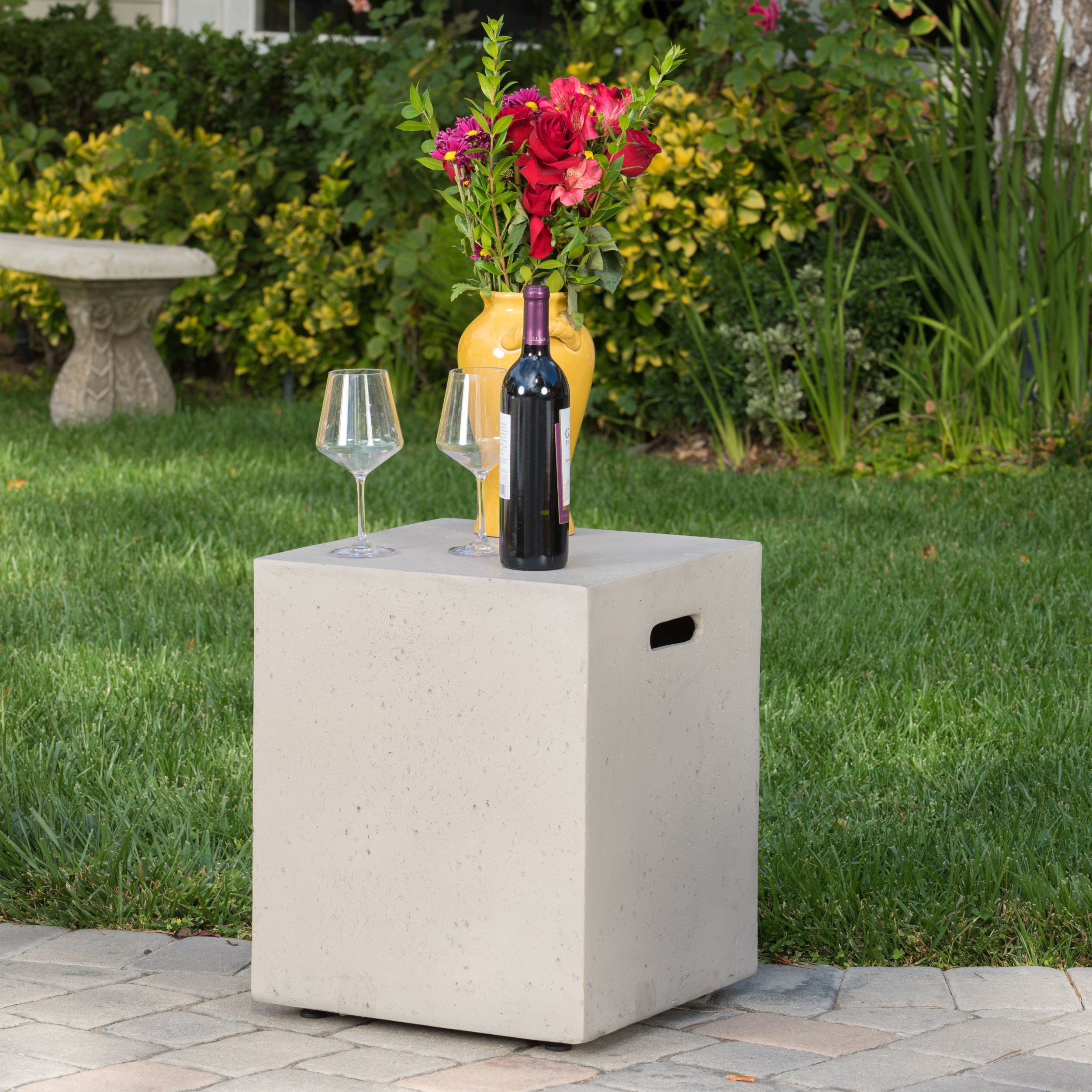 17 Ideal 24 Inch Square Vase 2024 free download 24 inch square vase of shop santos outdoor circular propane fire pit table with tank holder in shop santos outdoor circular propane fire pit table with tank holder by christopher knight home