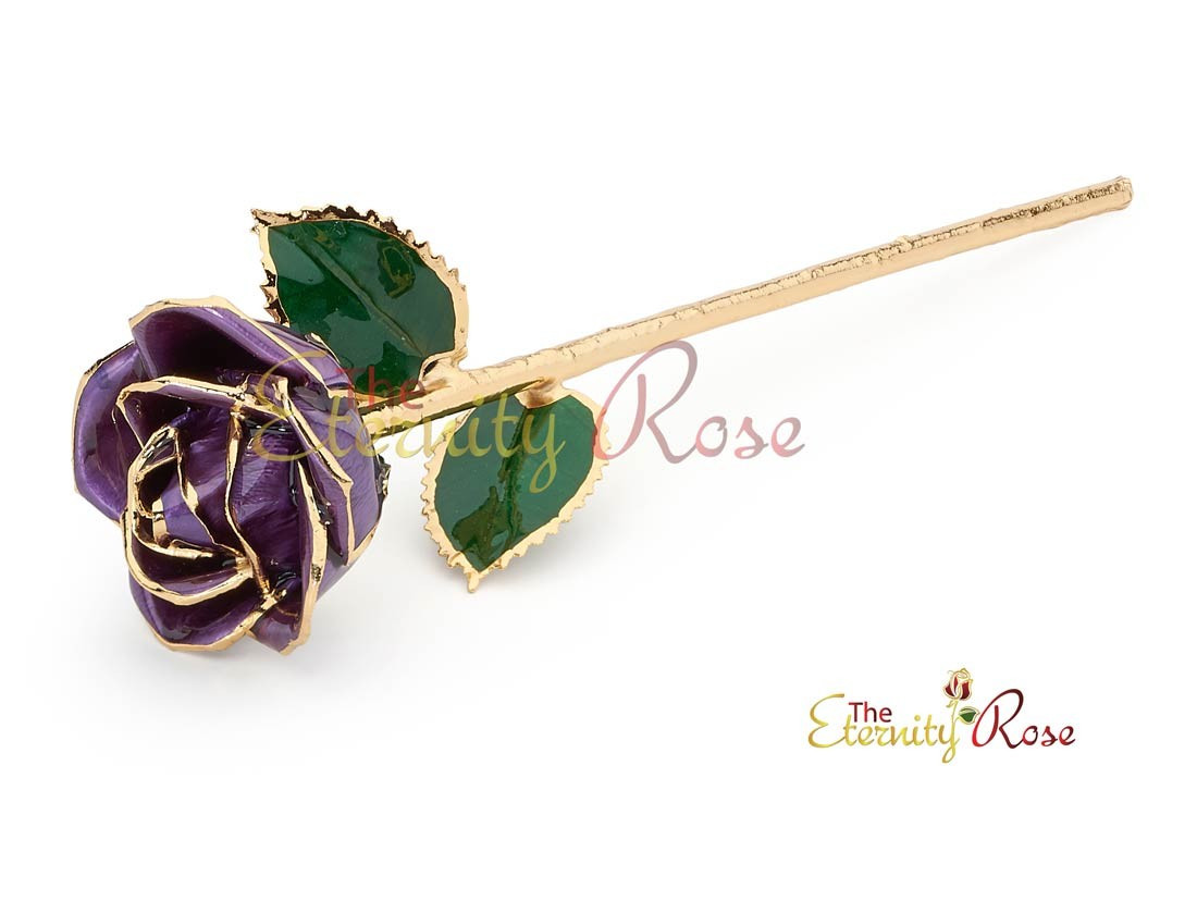 13 Fantastic 24k forever Rose and Engraved Vase 2024 free download 24k forever rose and engraved vase of gifts for her purple glazed gold dipped rose with regard to back