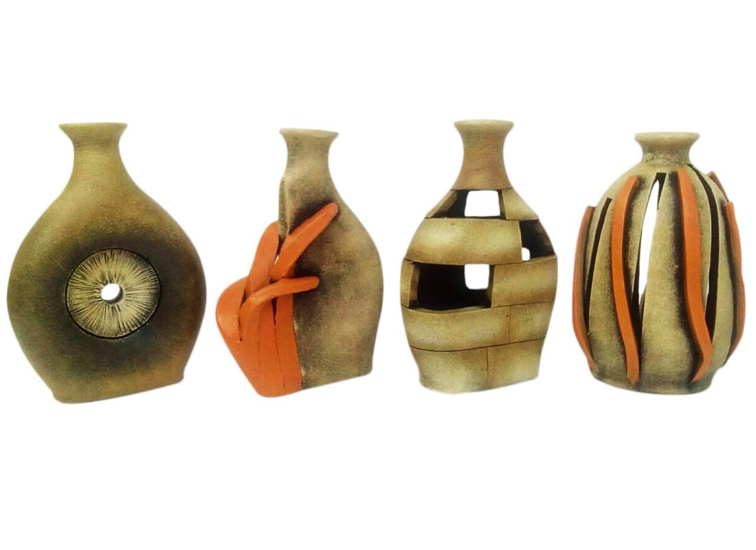 10 Great 4 Square Glass Vase 2024 free download 4 square glass vase of antique vase online small decorative glass vases from craftedindia regarding abstract art terracotta vase showpiece set of 4