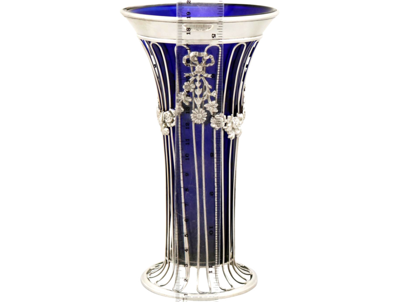 5 x 10 cylinder vase of the biggest contribution of silver glass vase to humanity silver in 1904 antique edwardian sterling silver and glass vase for sale at