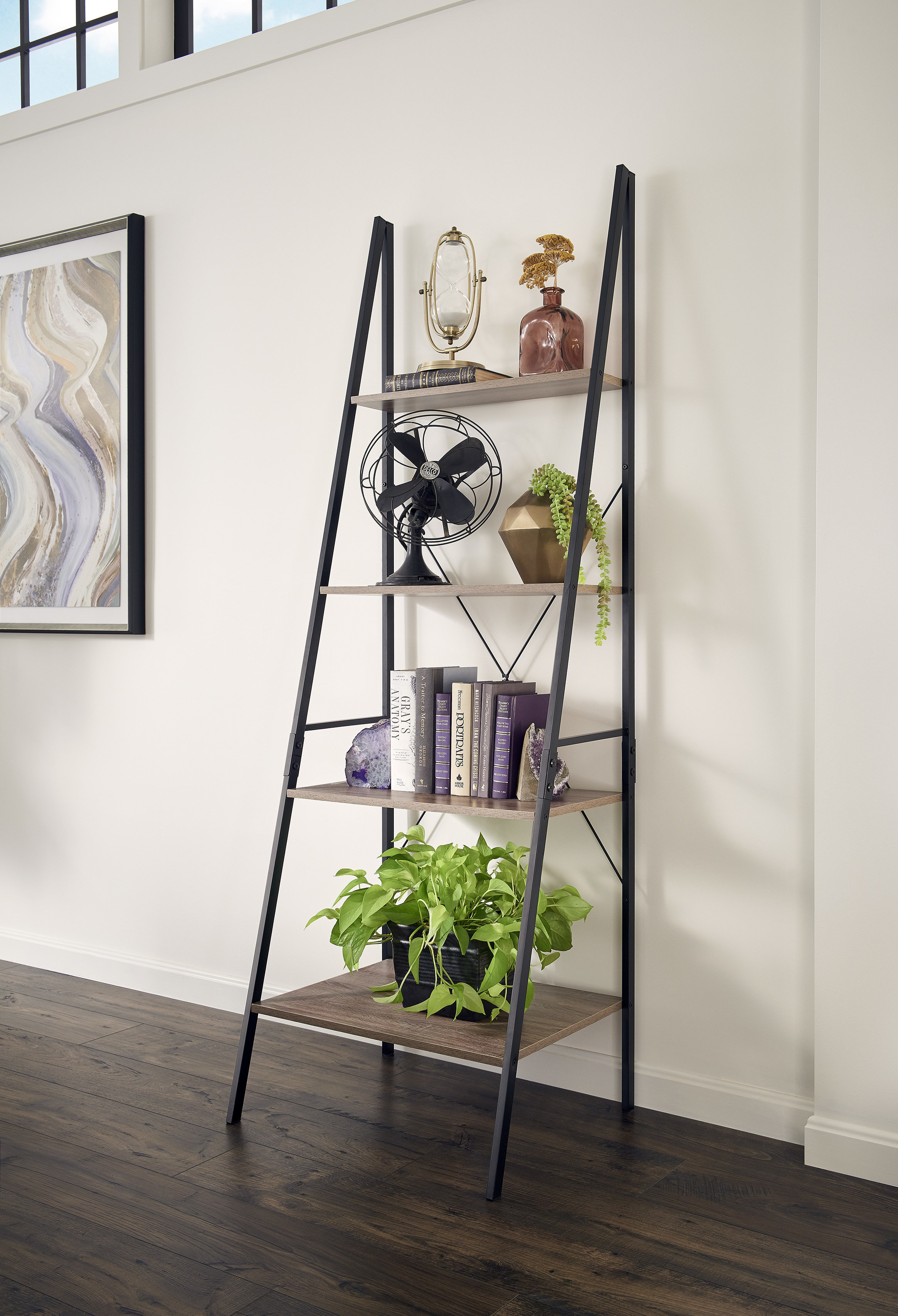 6 inch cube vase of mercury row almanzar ladder bookcase reviews wayfair with almanzar ladder bookcase