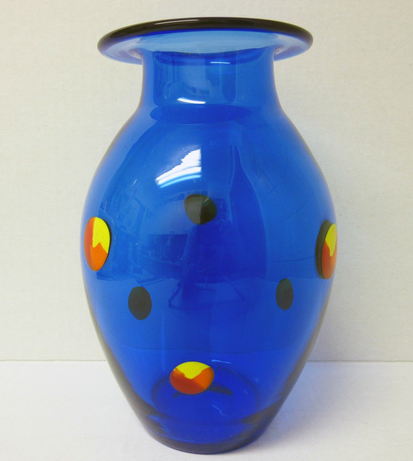 23 Stunning 8 Glass Vase 2024 free download 8 glass vase of cobalt blue with multi color prunts orrefors sweden art glass vase intended for cobalt blue with multi color prunts orrefors sweden art glass vase measures approximately 8 1 
