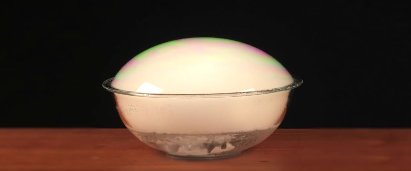 8 Inch Bubble Bowl Vase Of Dry Ice Crystal Ball Bubble Sick Science Science Experiments Intended for Dry Ice Crystal Ball Bubble Sick Science
