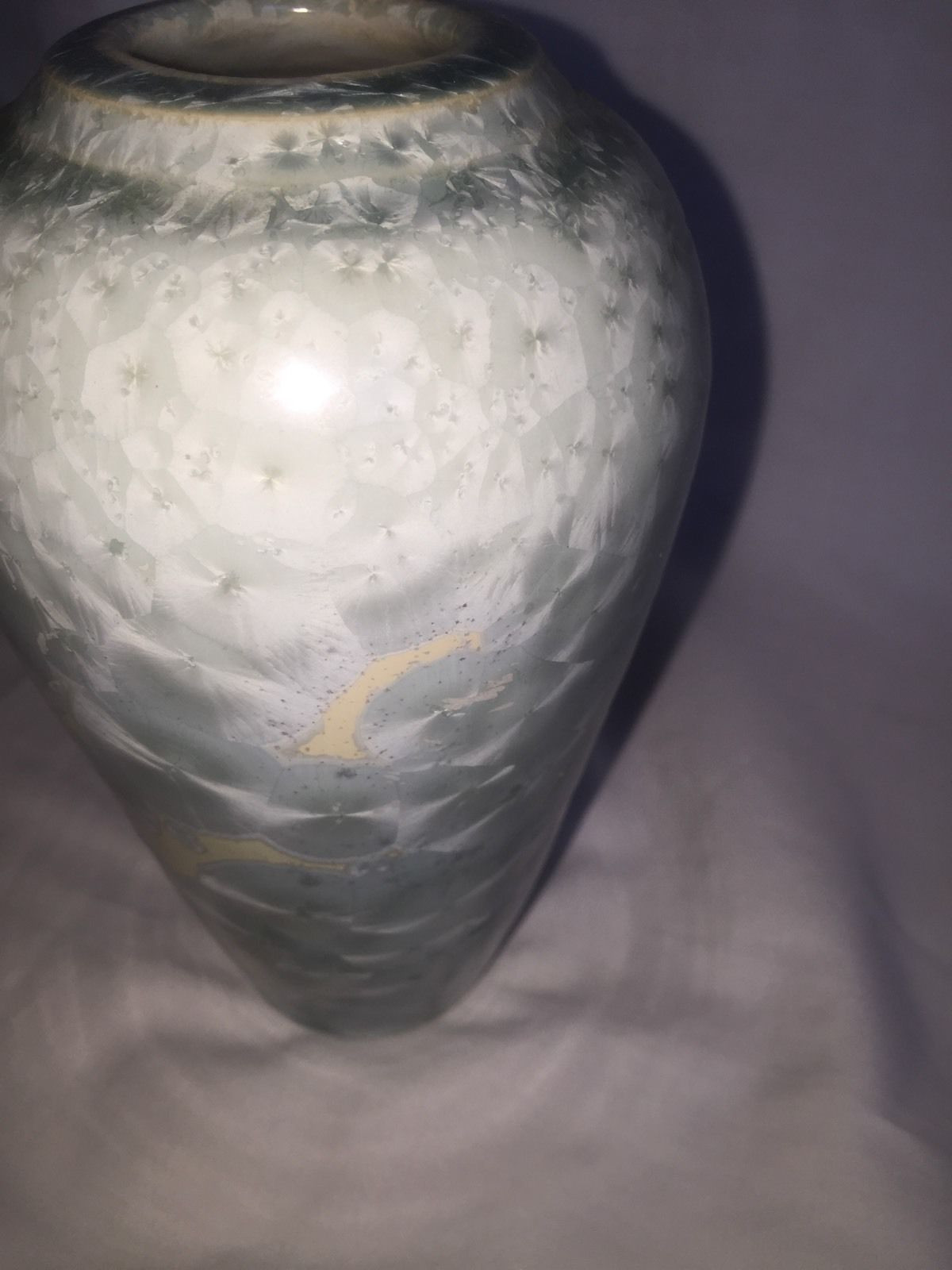 aegean clear glass vases of crystallized glaze vase art pottery 9 00 picclick intended for 2 of 4 crystallized glaze vase art pottery 3 of 4 crystallized glaze vase