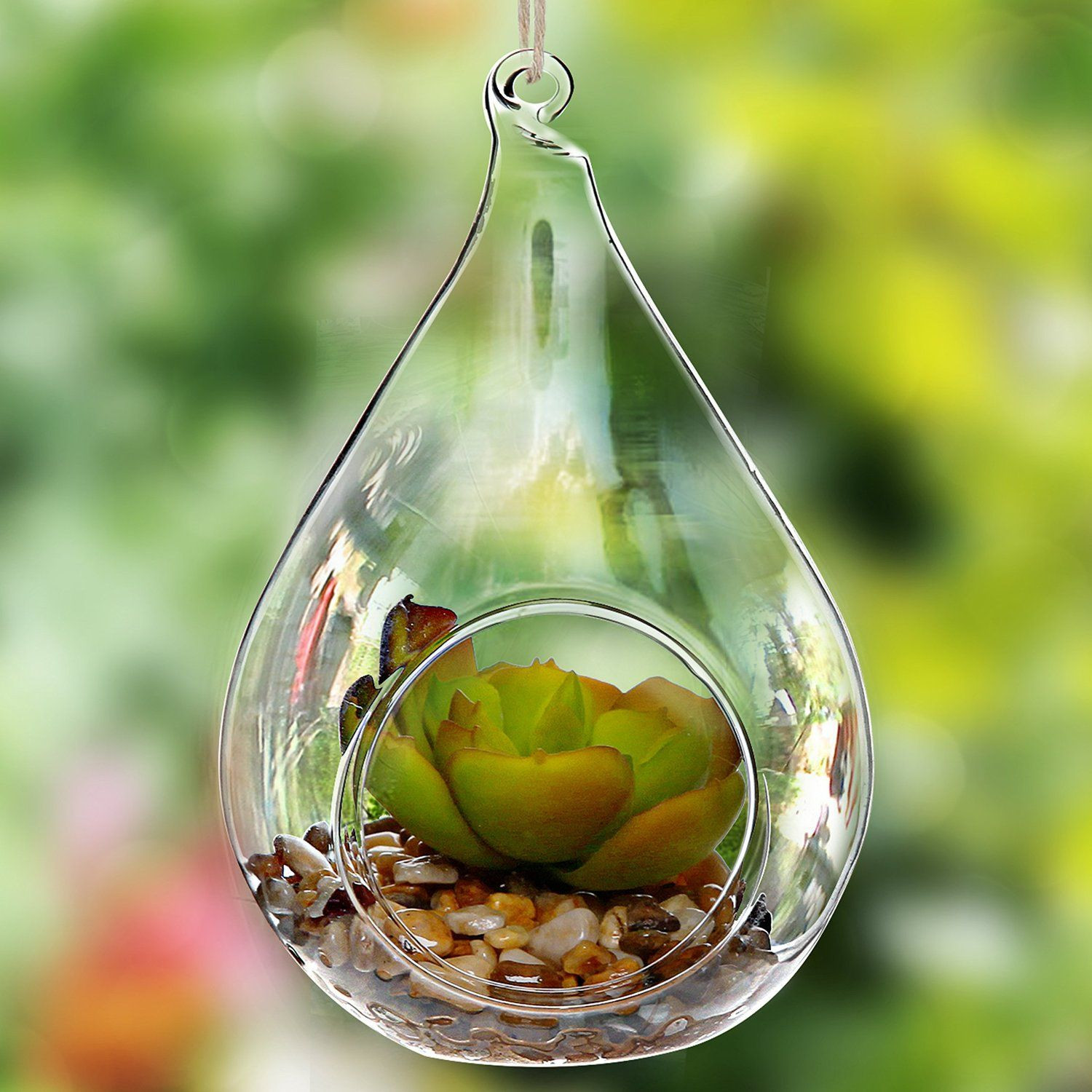 27 Famous Amazon Small Flower Vases 2024 free download amazon small flower vases of amazon com decorative teardrop design clear glass globe hanging within amazon com decorative teardrop design clear glass globe hanging artificial succulent plant