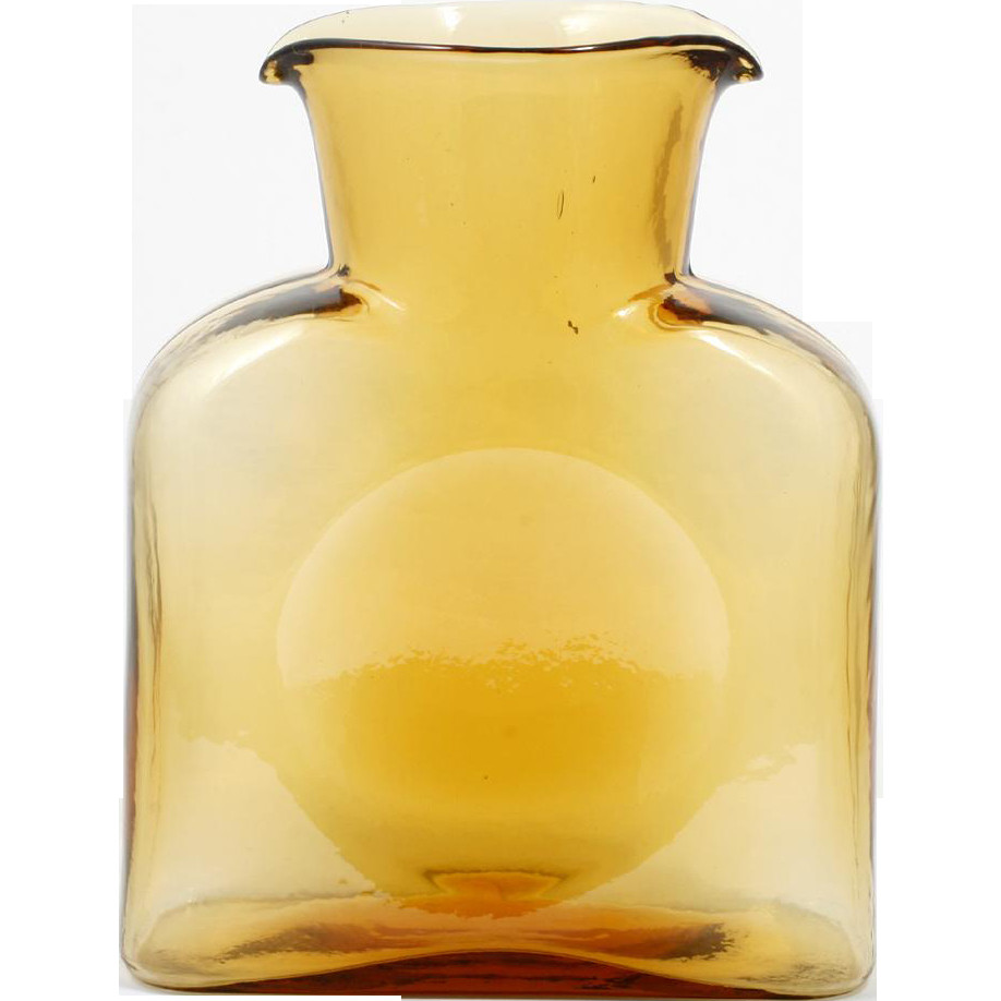 10 Lovely Amber Colored Glass Vases 2024 free download amber colored glass vases of blenko amber art glass water bottle vase 384 hand blown jar made in throughout blenko amber art glass water bottle vase 384 hand blown jar made in america