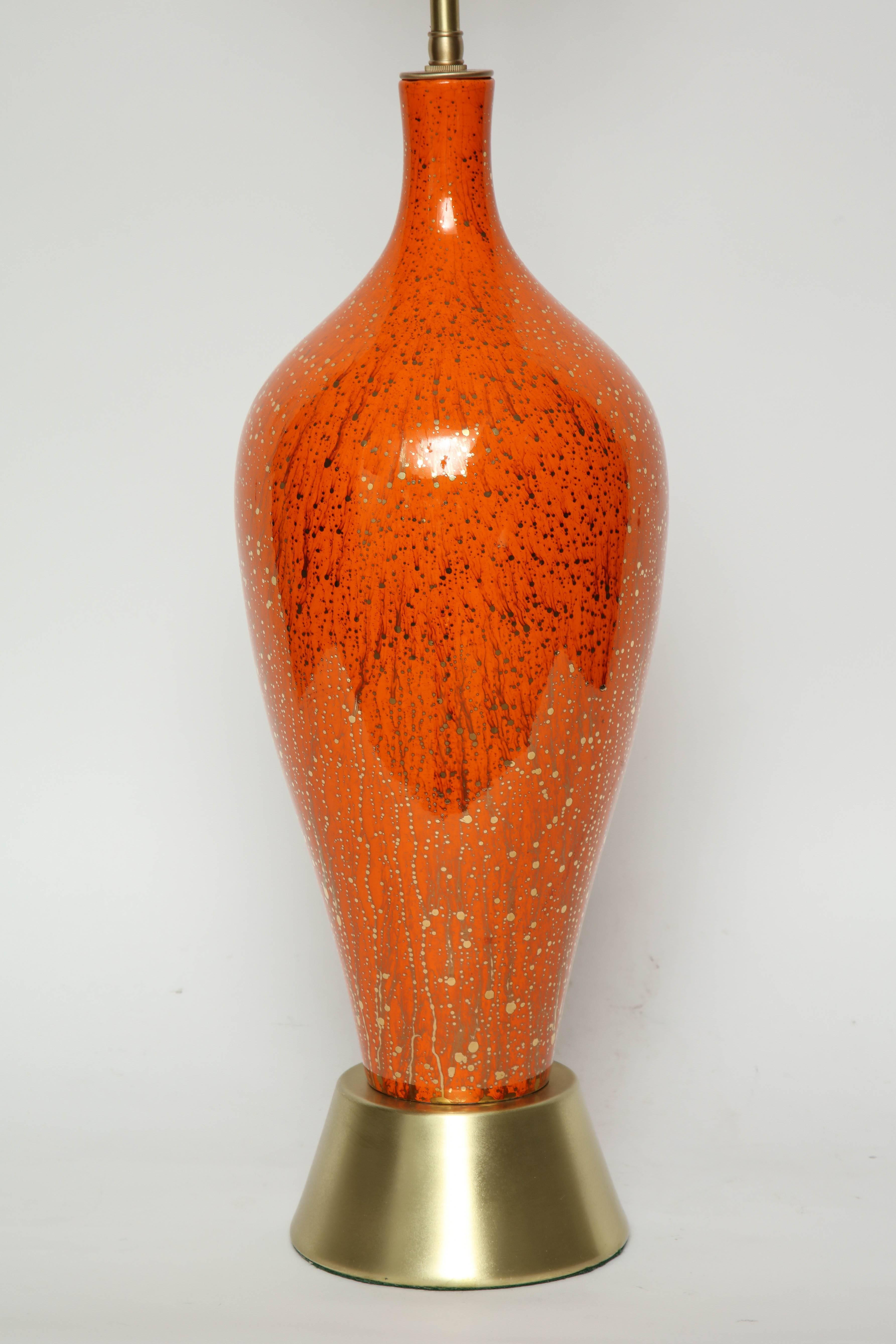 17 Nice Amber Crackle Glass Vase 2024 free download amber crackle glass vase of italian orange with gold inclusion glazed lamps at 1stdibs with 6r1a3850 master