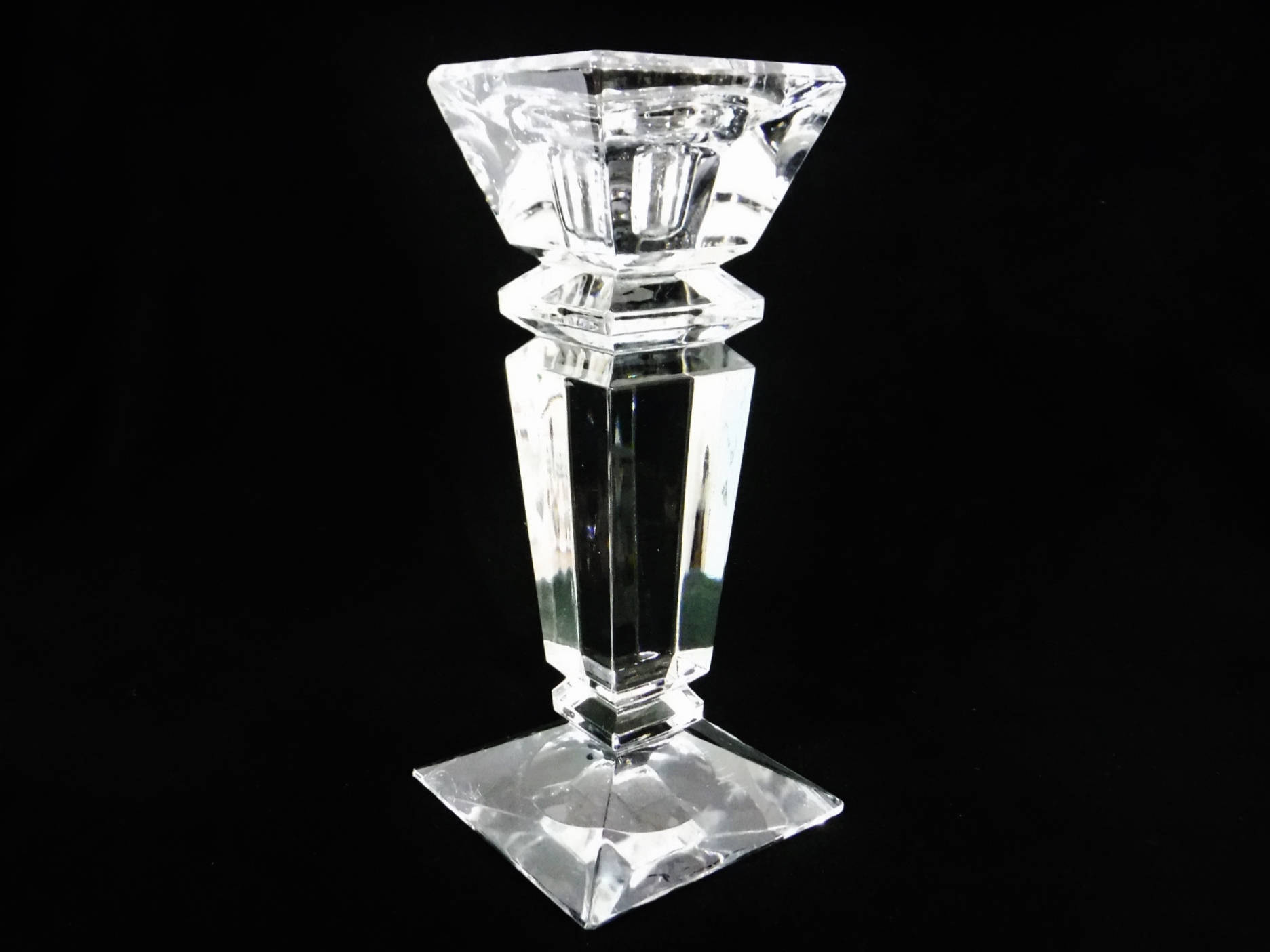 anna hutte bleikristall lead crystal vase of lead crystal candle holder square crystal candlestick glass etsy intended for dpowiaksz
