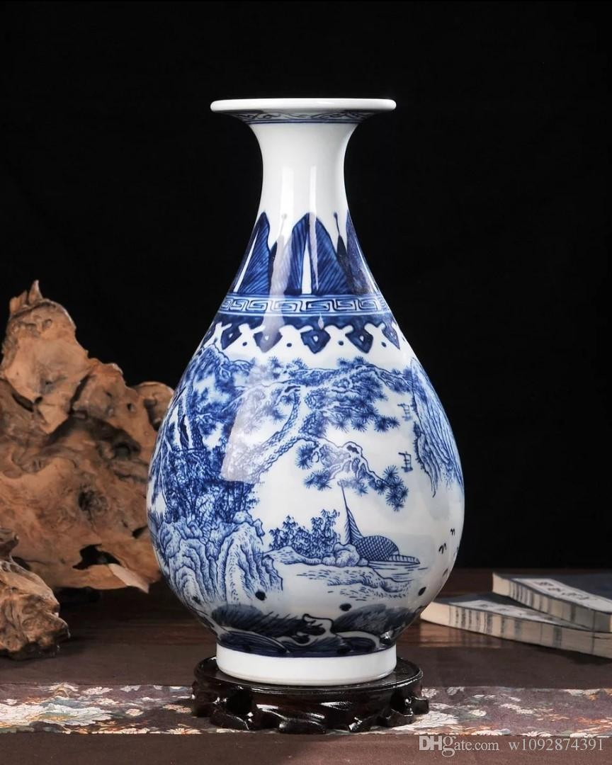 antique blue vase of 2018 ceramic vase hand painted blue and white porcelain home pertaining to colorblue and white size15cm 37cm sales model mix order materialkaolin classic chinese style antique style classic chinese archaize style