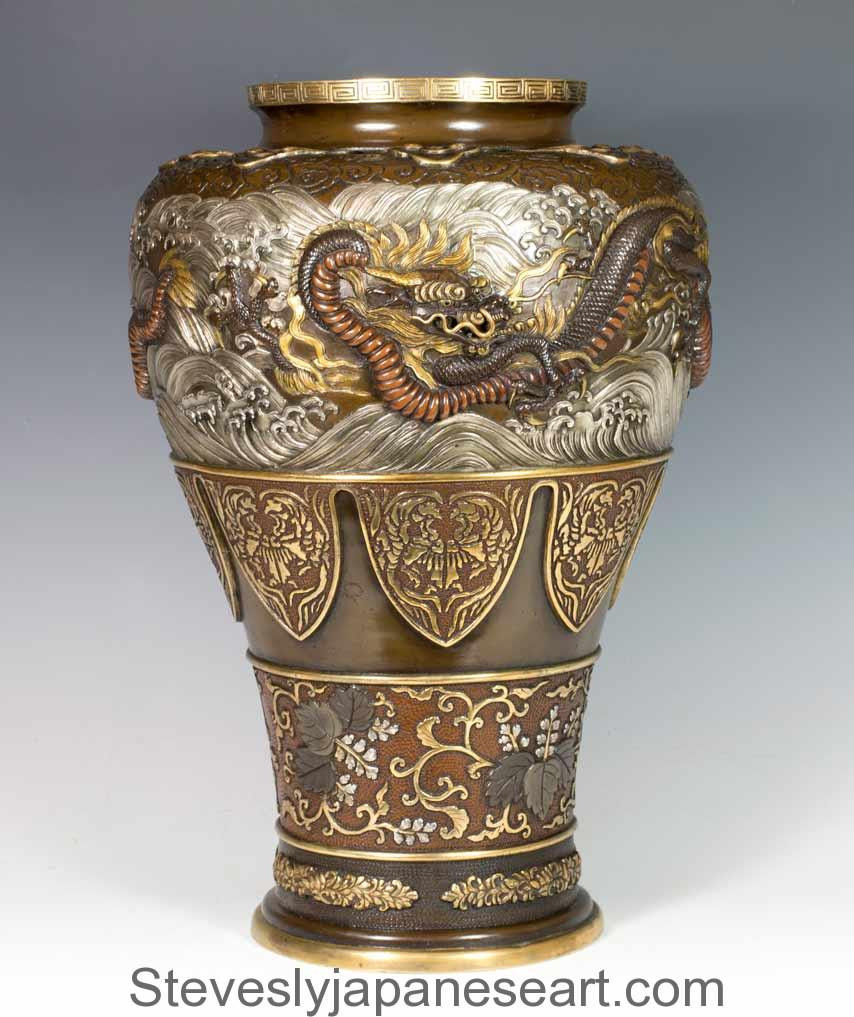 15 Trendy Antique Bronze Vases and Urns 2024 free download antique bronze vases and urns of large japanese bronze multi patinated dragon vase steve sly intended for 15