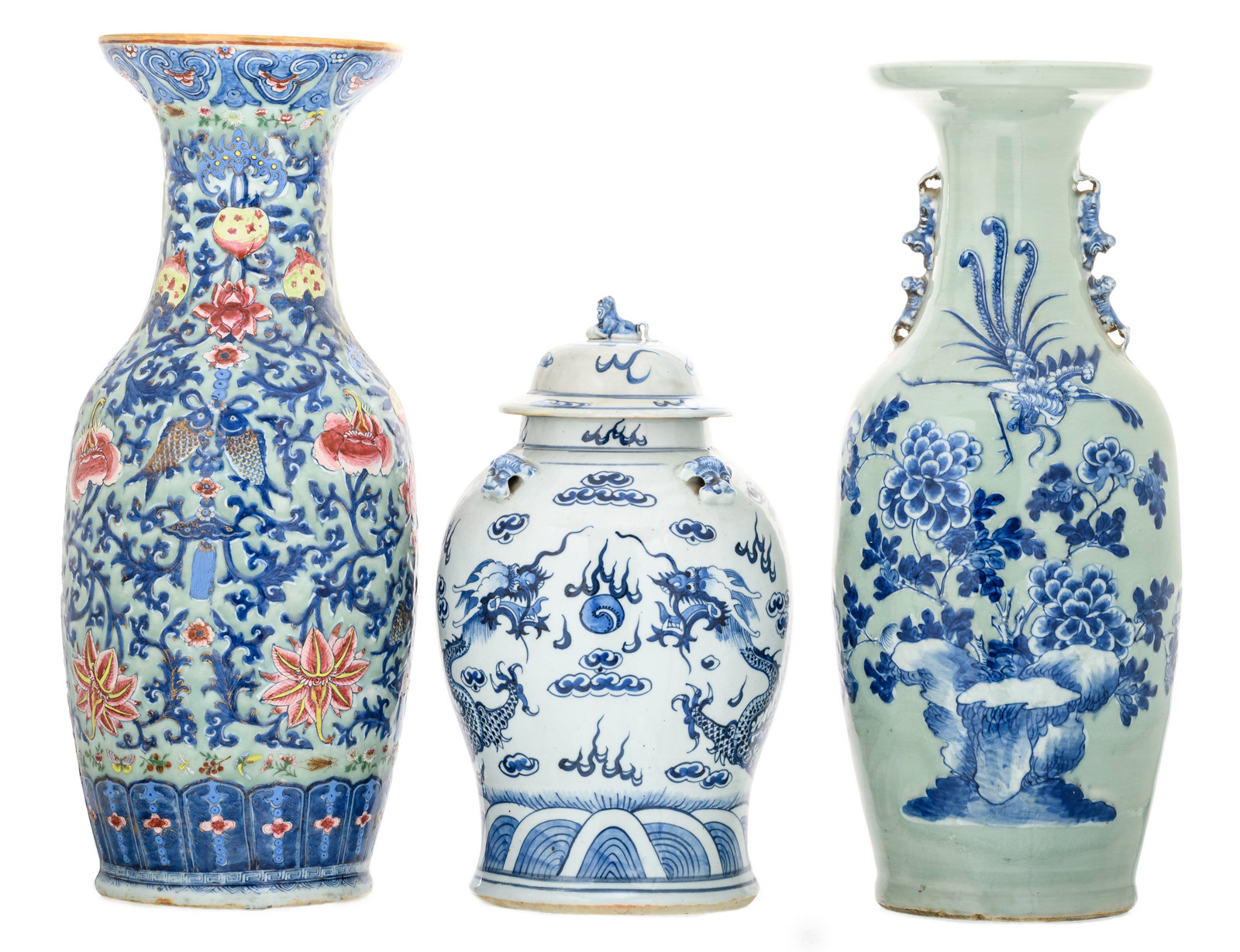 29 Fashionable Antique Chinese Celadon Vases 2024 free download antique chinese celadon vases of a chinese celadon ground blue and white decorated vase with a throughout lot 35 a chinese celadon ground blue and white decorated vase with a phoenix