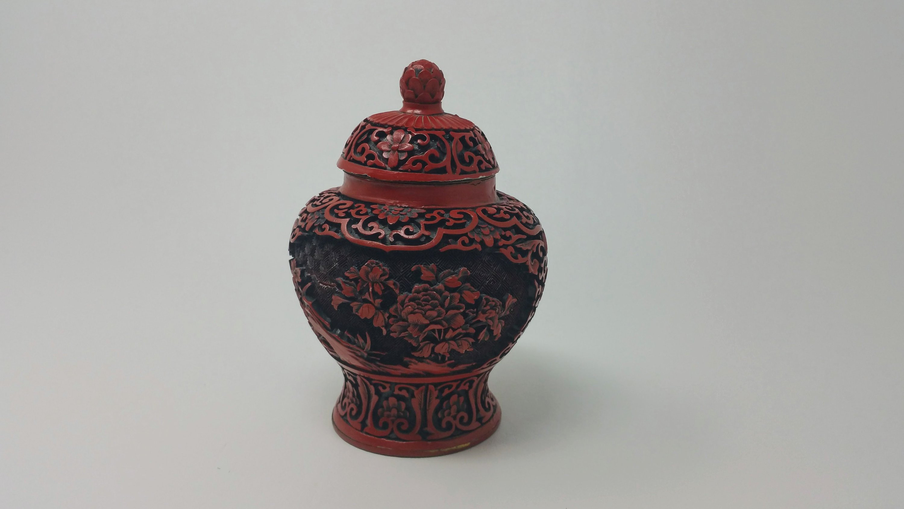 antique chinese soapstone vases of vintage chinese cinnabar ginger jar red lacquer enamel vase etsy with image 0