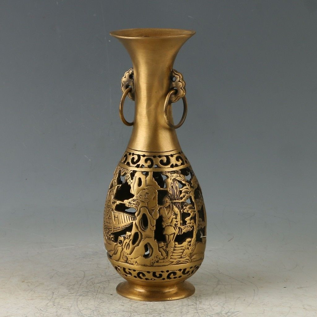 16 Perfect Antique Chinese Vases for Sale 2023 free download antique chinese vases for sale of chinese brass handmade hollowed out figure vases w qianlong mark pertaining to chinese brass handmade hollowed out figure vases w qianlong mark my0578