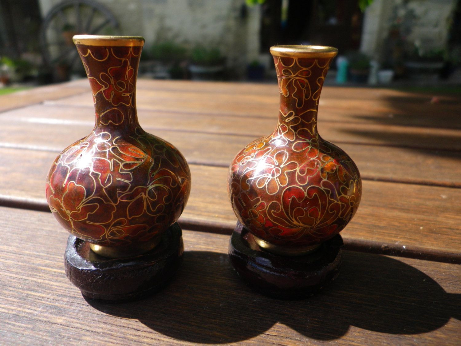 antique cloisonne vase value of red vase set images miniature cloisonne vase set brown enamel with inside miniature cloisonne vase set brown enamel with red flowers on brass