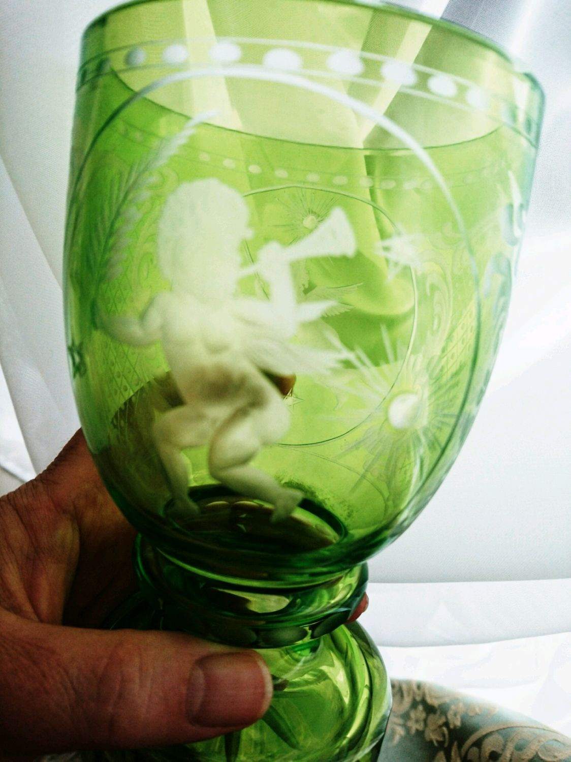 10 Nice Antique Green Glass Vases 2023 free download antique green glass vases of vintage vase cup cupid shop online on livemaster with shipping with regard to vintage interior decor vintage vase cup cupid antik vintic my livemaster