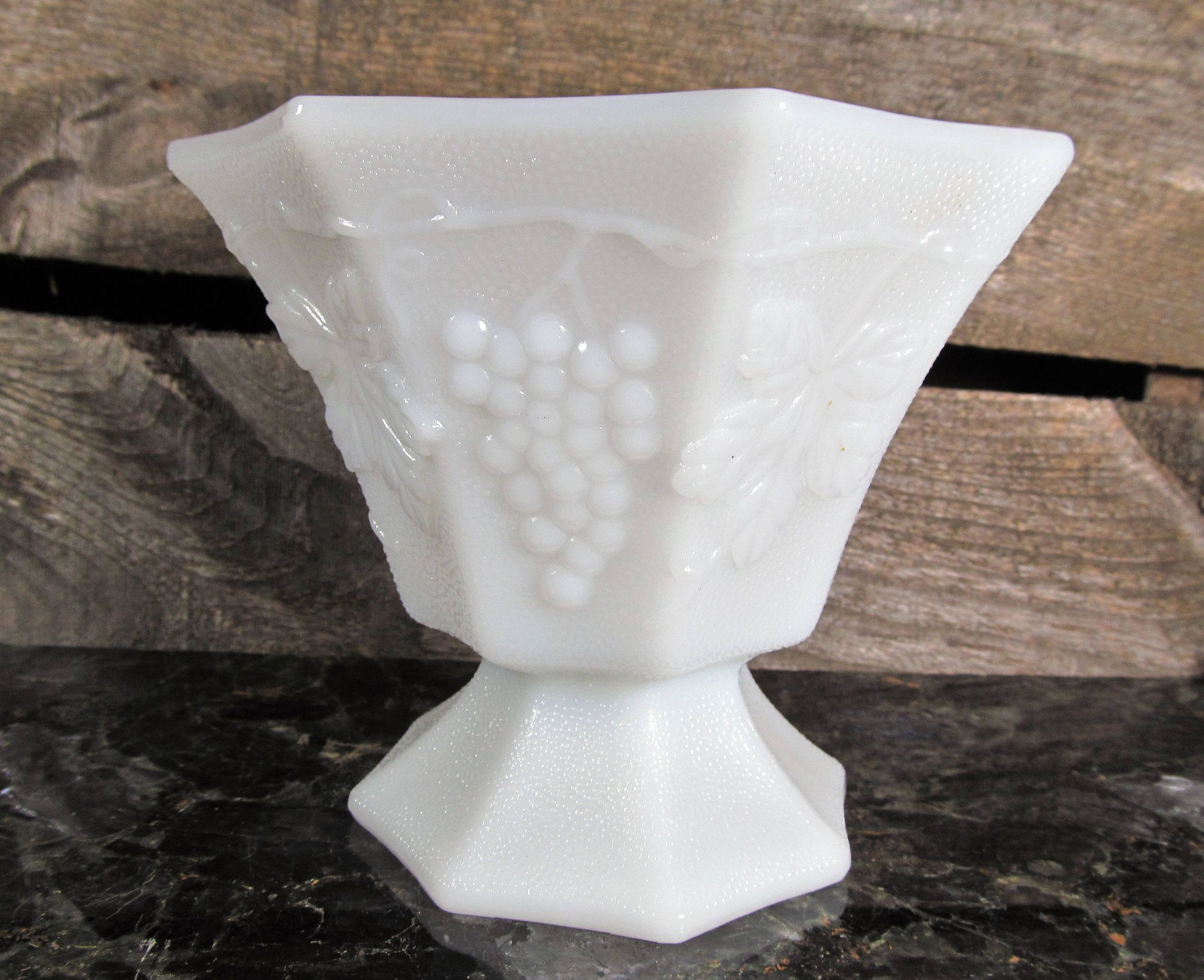 15 Stylish Antique Milk Glass Vases 2023 free download antique milk glass vases of vintage milk glass pedestal compote harvest grape pattern by inside vintage milk glass pedestal compote harvest grape pattern by anchor hockings home