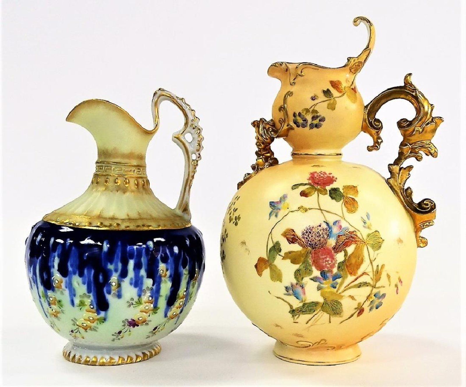 16 Lovely Antique Nippon Vases 2024 free download antique nippon vases of 2 antique continental hand painted ewers keramia porcelan vazak pertaining to 2 antique continental hand painted ewers