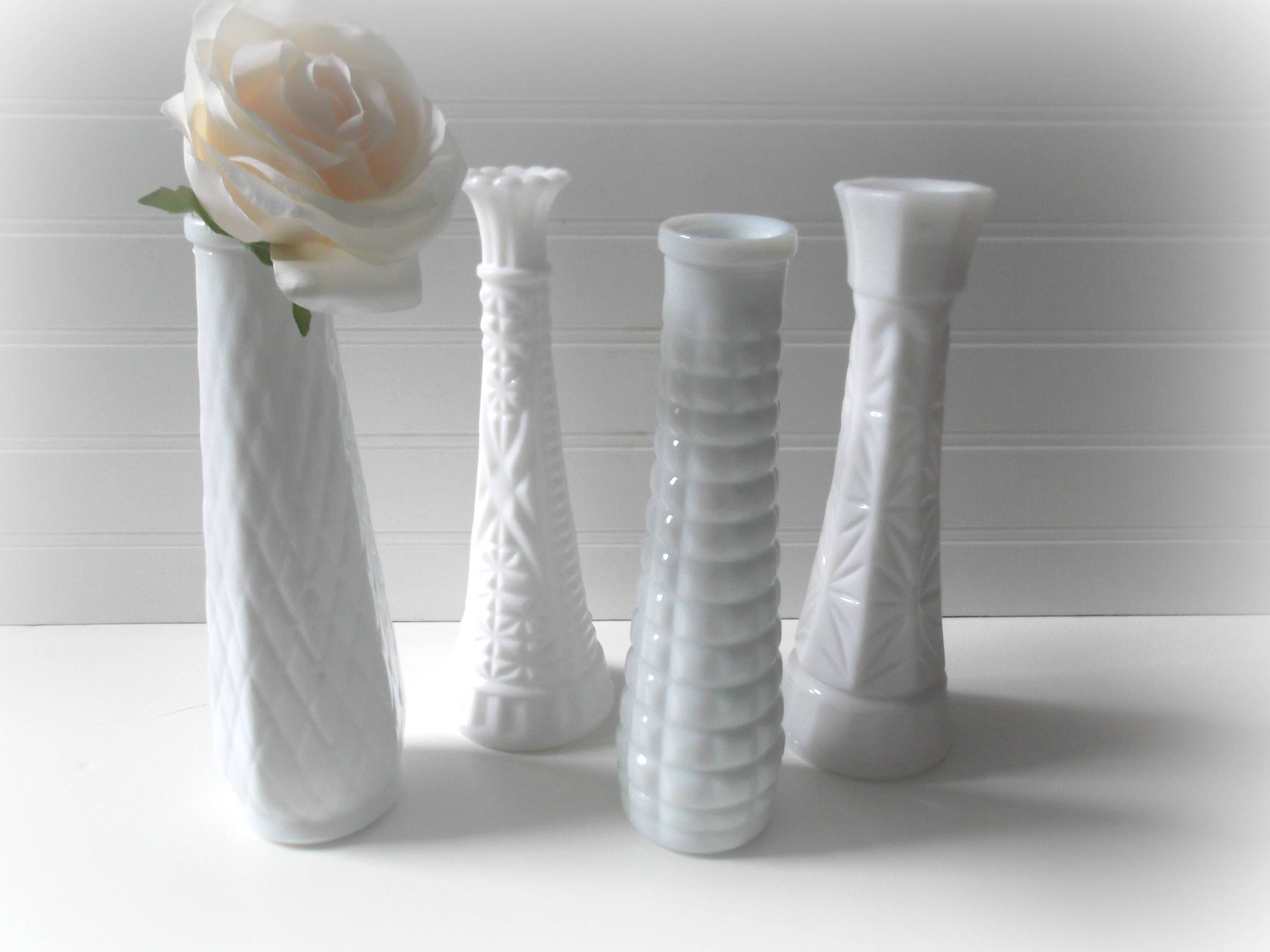 20 Fabulous Antique White Milk Glass Vases 2024 free download antique white milk glass vases of milk glass bud vases set of 4 vases for wedding vintage etsy regarding image 5 image 6