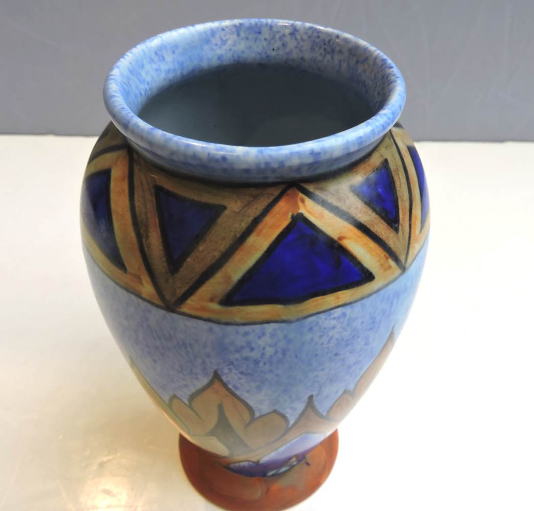 29 Awesome Art Deco Blue Vase 2024 free download art deco blue vase of chameleon ware pottery art deco vase bernardis antiques regarding chameleon ware pottery art deco