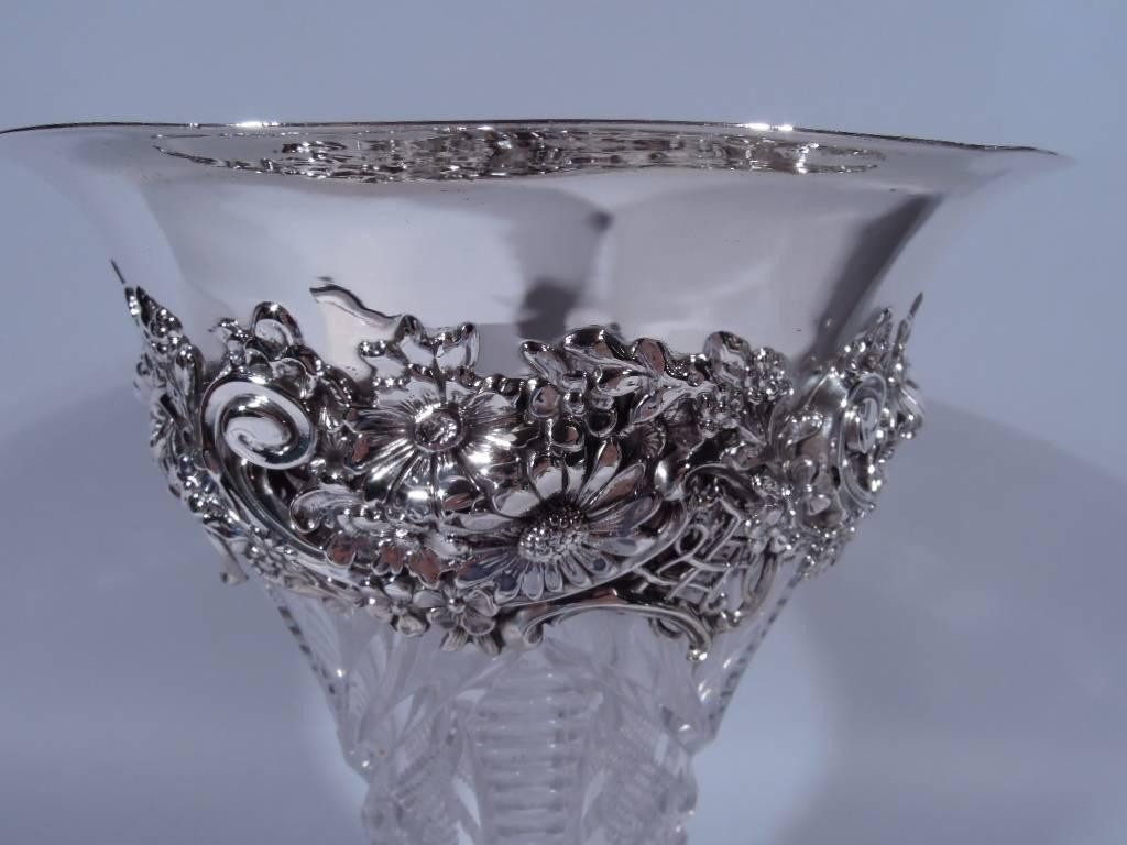 26 Perfect Art Deco Crystal Vase 2024 free download art deco crystal vase of antique brilliant cut glass and sterling silver vase by redlich for within antique brilliant cut glass and sterling silver vase by redlich for sale at 1stdibs