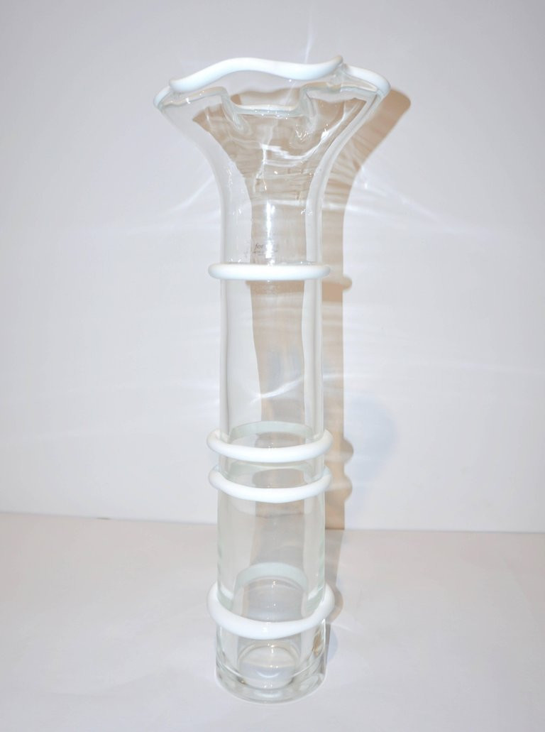 21 Stylish Art Glass Floor Vase 2024 free download art glass floor vase of formia italian 1970s two white red crystal clear murano glass tall throughout art glass formia italian 1970s two white red crystal clear murano glass tall flared vase