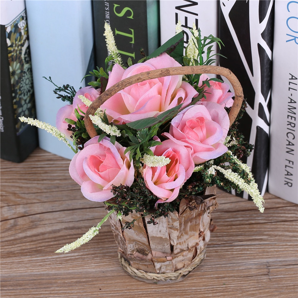artificial lily flowers in vase of artificial rose flower arrangements vase artificial tulip plant with regard to artificial rose flower arrangementsvase artificial tulip plant bonsai fake silk flower basket wedding party home decorations in artificial dried flowers