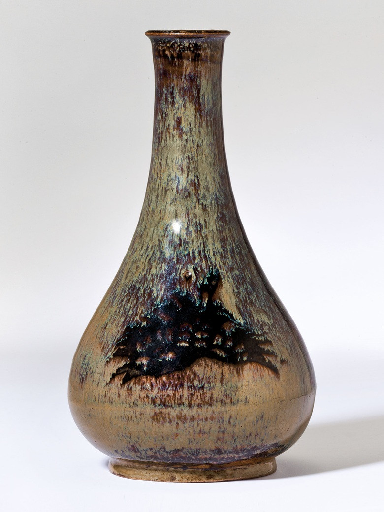 Asian Vase Markings Of Collecting Guide song Ceramics Christies Intended for An Extremely Rare Jizhou Paper Cut Resist Decorated Bottle Vase southern song Dynasty