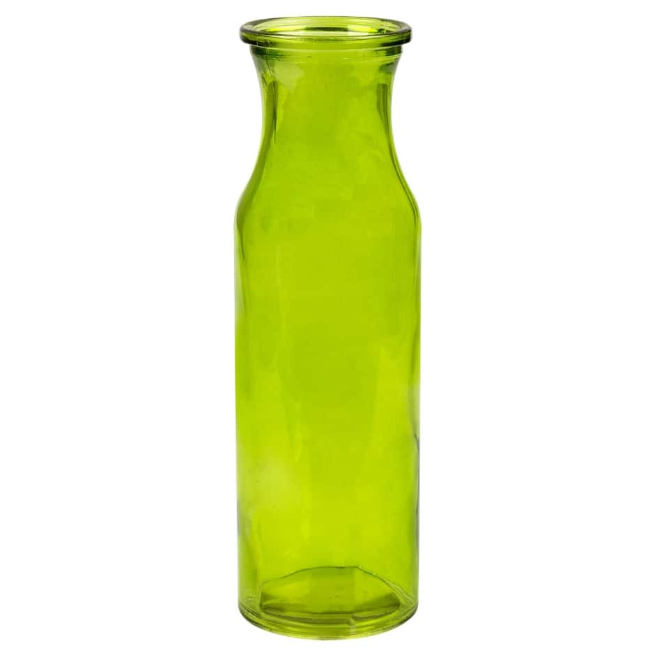 assorted glass bottles and vases of milk glass dollar tree inc for green translucent glass milk jug vases 7 75 in
