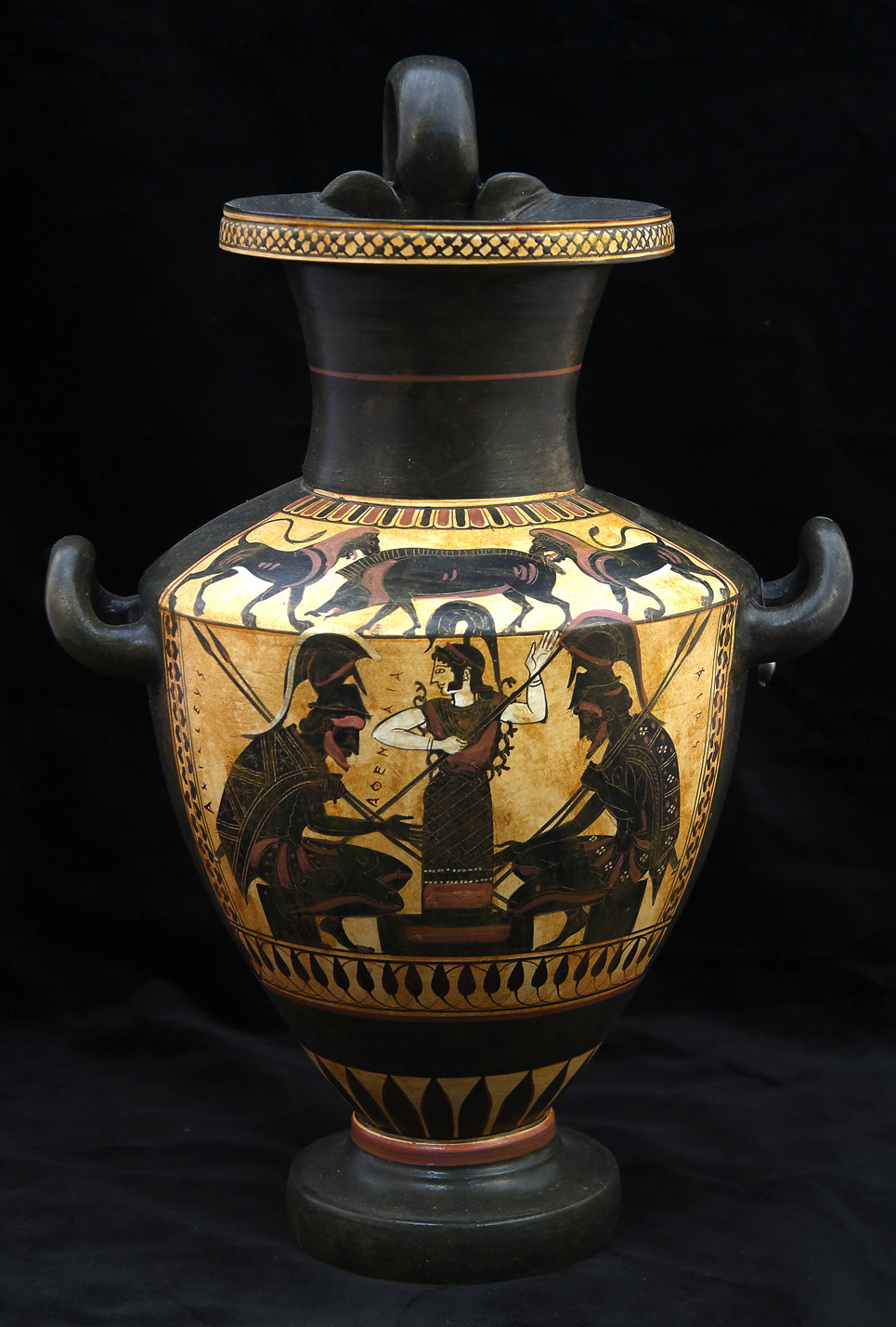 19 Unique athenian Black Figure Vases 2024 free download athenian black figure vases of greek pottery shop buy ancient greek vessels replicas ceramic vases in greek pottery shop black figured hydria with achilleas and ajax playing zatrikion and th