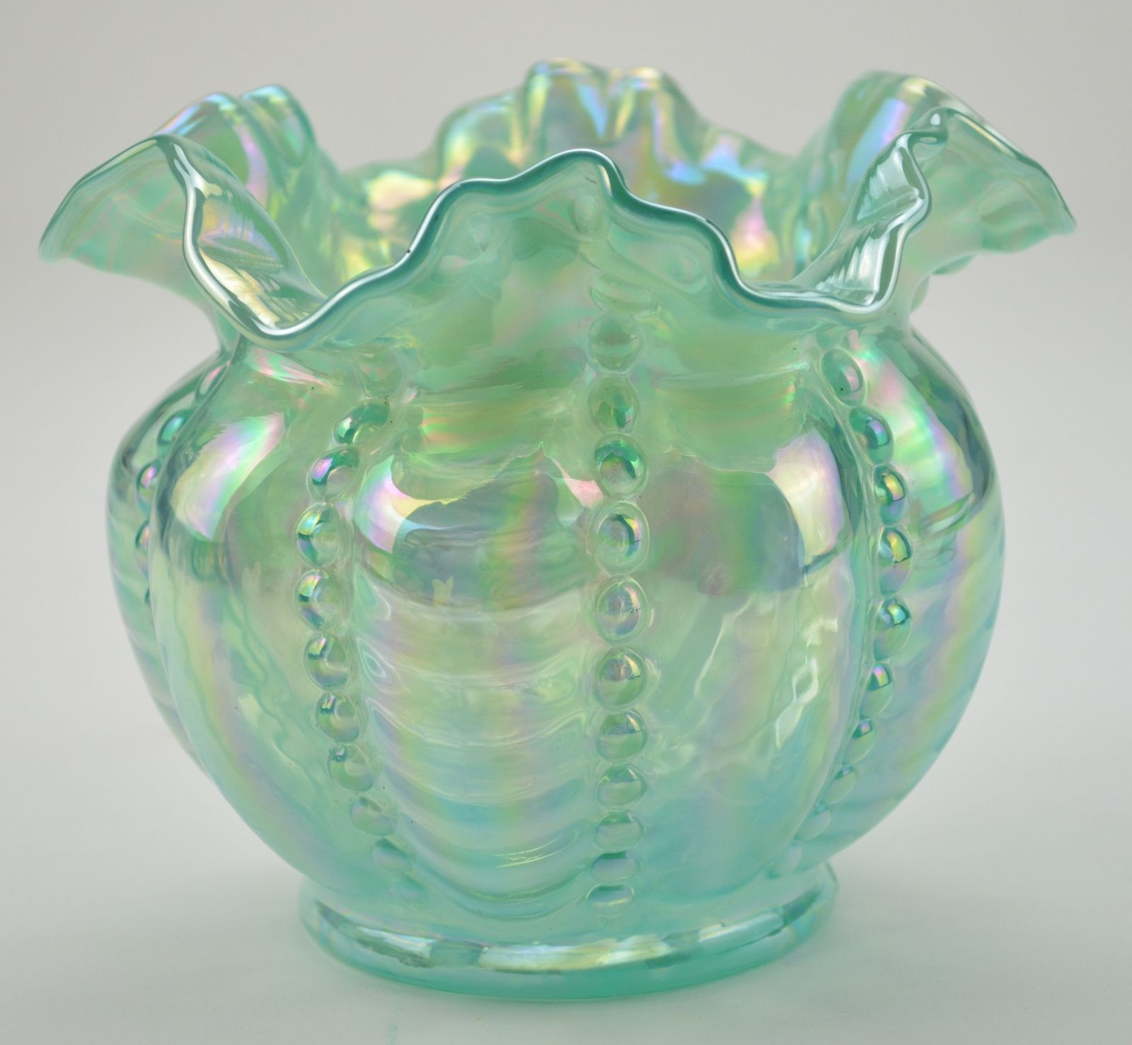 10 Nice atlantis Crystal Vase 2024 free download atlantis crystal vase of when it comes to glass it doesnt get much better than fe for fenton art glass carnvial aqua ruffle top vase collecitble iridescent
