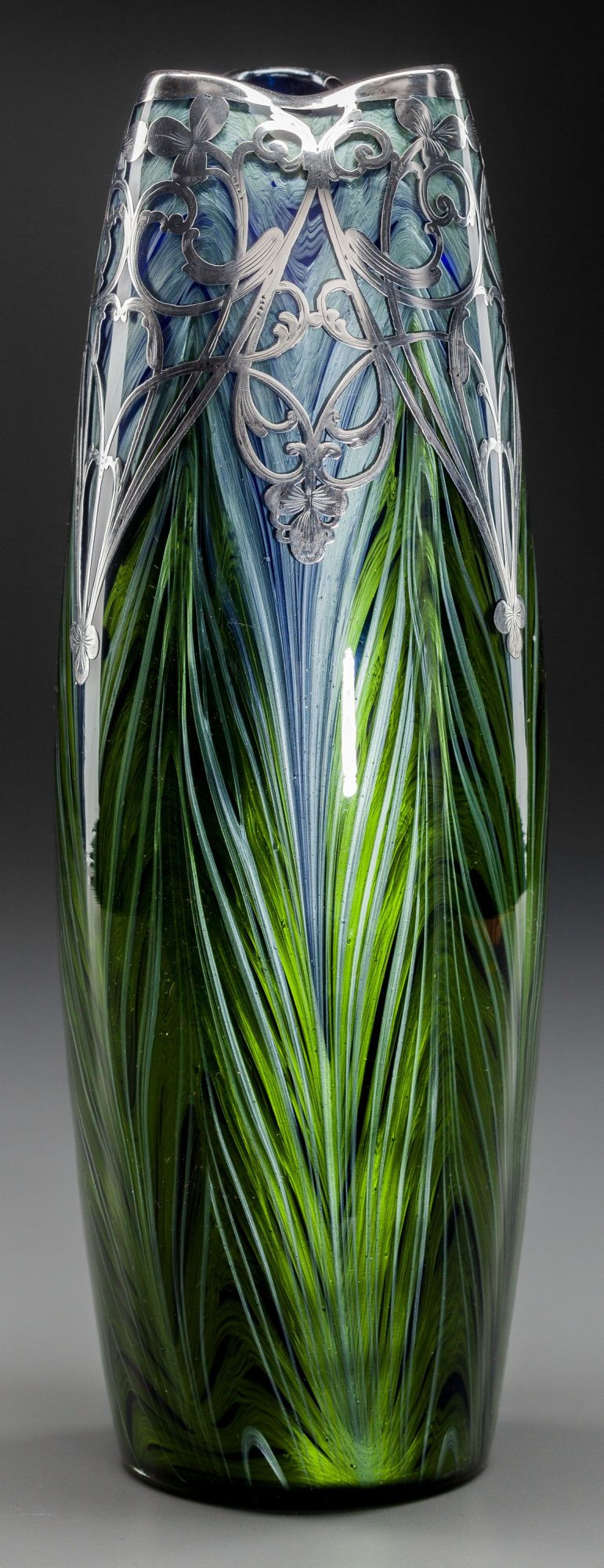 27 Recommended Austrian Vases Markings 2023 free download austrian vases markings of loetz iridescent feather pull glass vase with silver overlay throughout loetz iridescent feather pull glass vase with silver overlayklostermuhle austria circa 1905