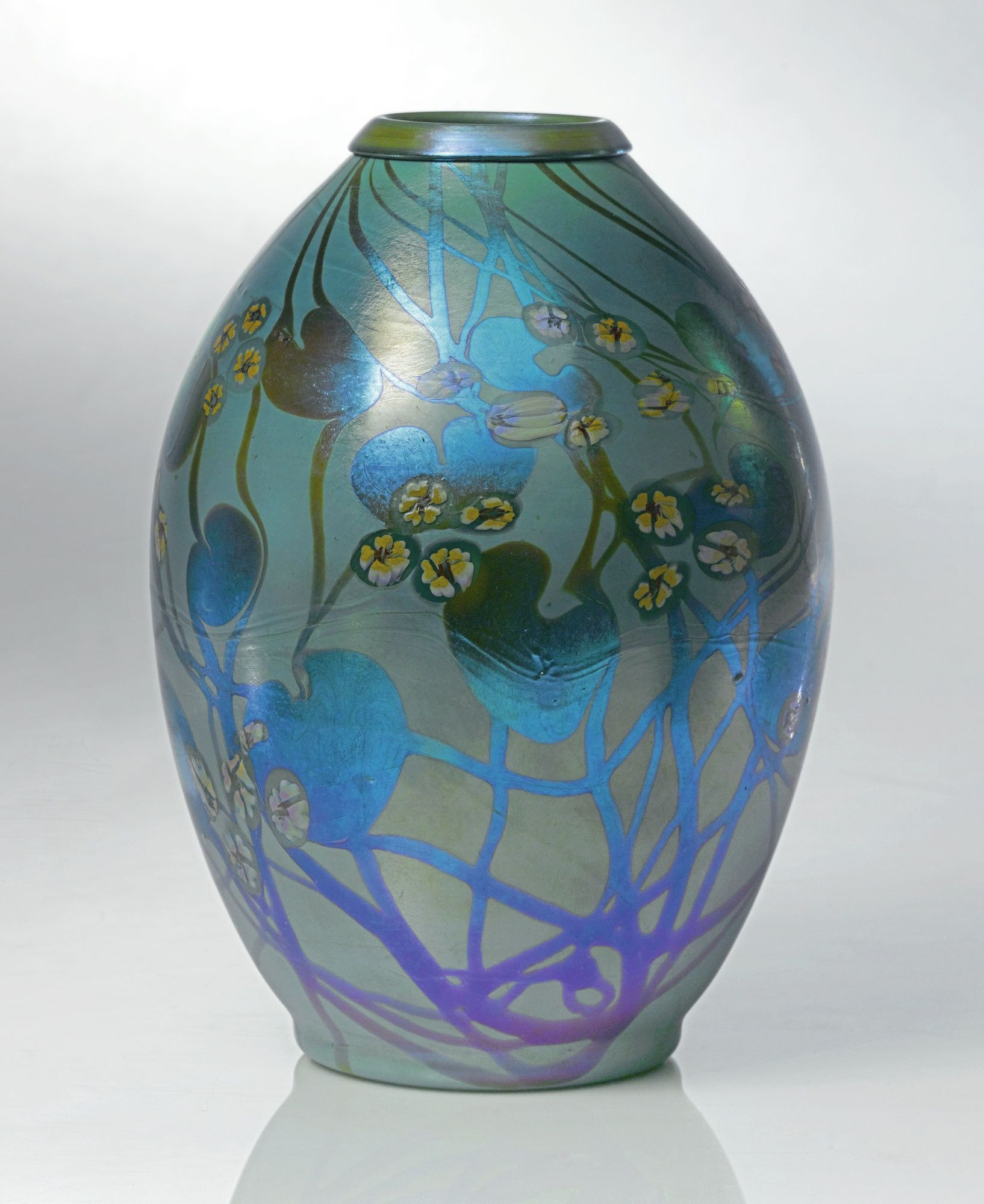 24 Elegant Azure Blue Art Glass Vase 2024 free download azure blue art glass vase of tiffany studios millefiore decorated vase tiffany glass for tiffany studios millefiore decorated vase
