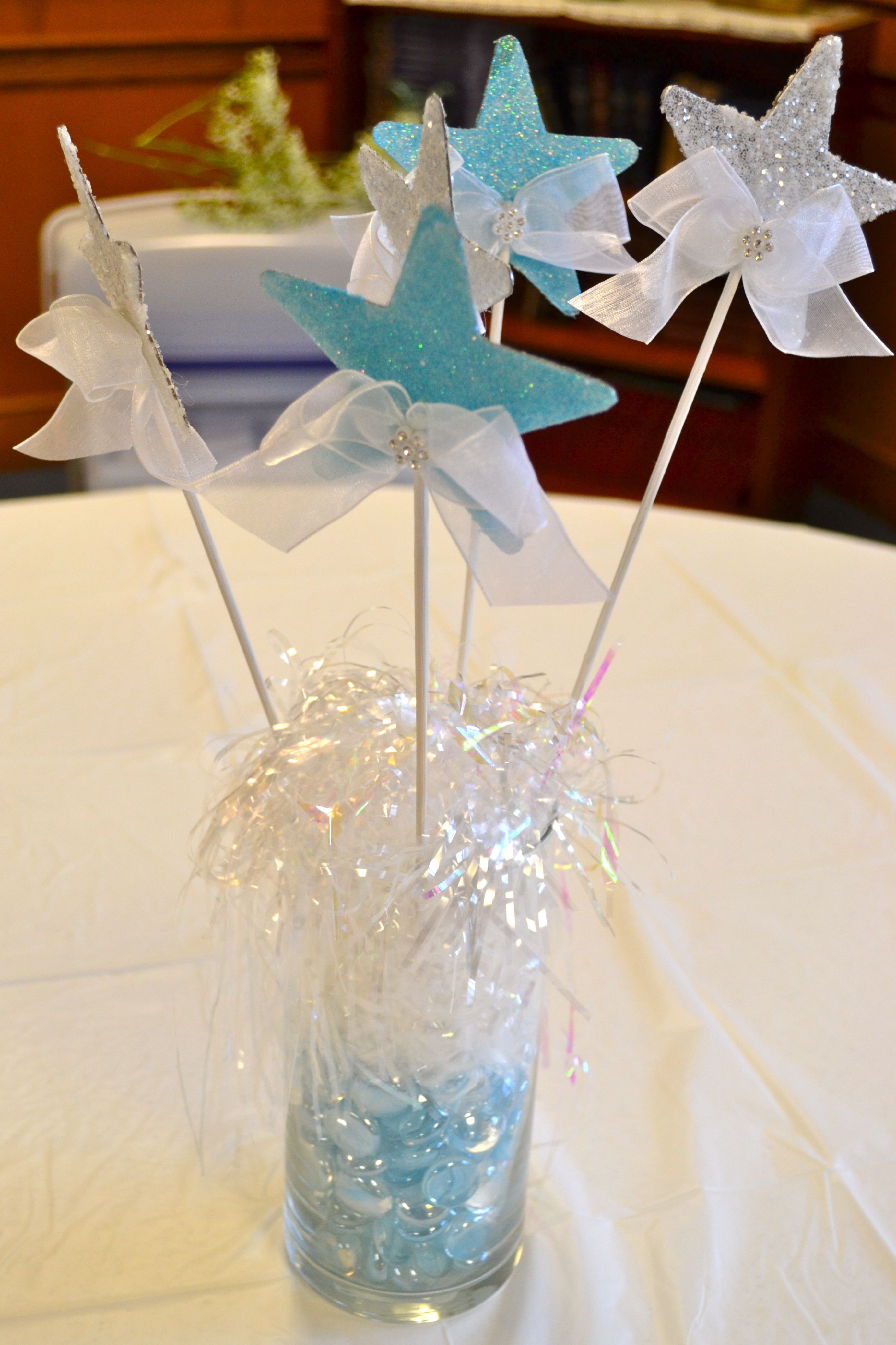 baby blue vase of little star centerpieces empty glass vase filled with silver pertaining to little star centerpieces empty glass vase filled with silver white and blue shiny stuff attach stars to sticks and put them in vase