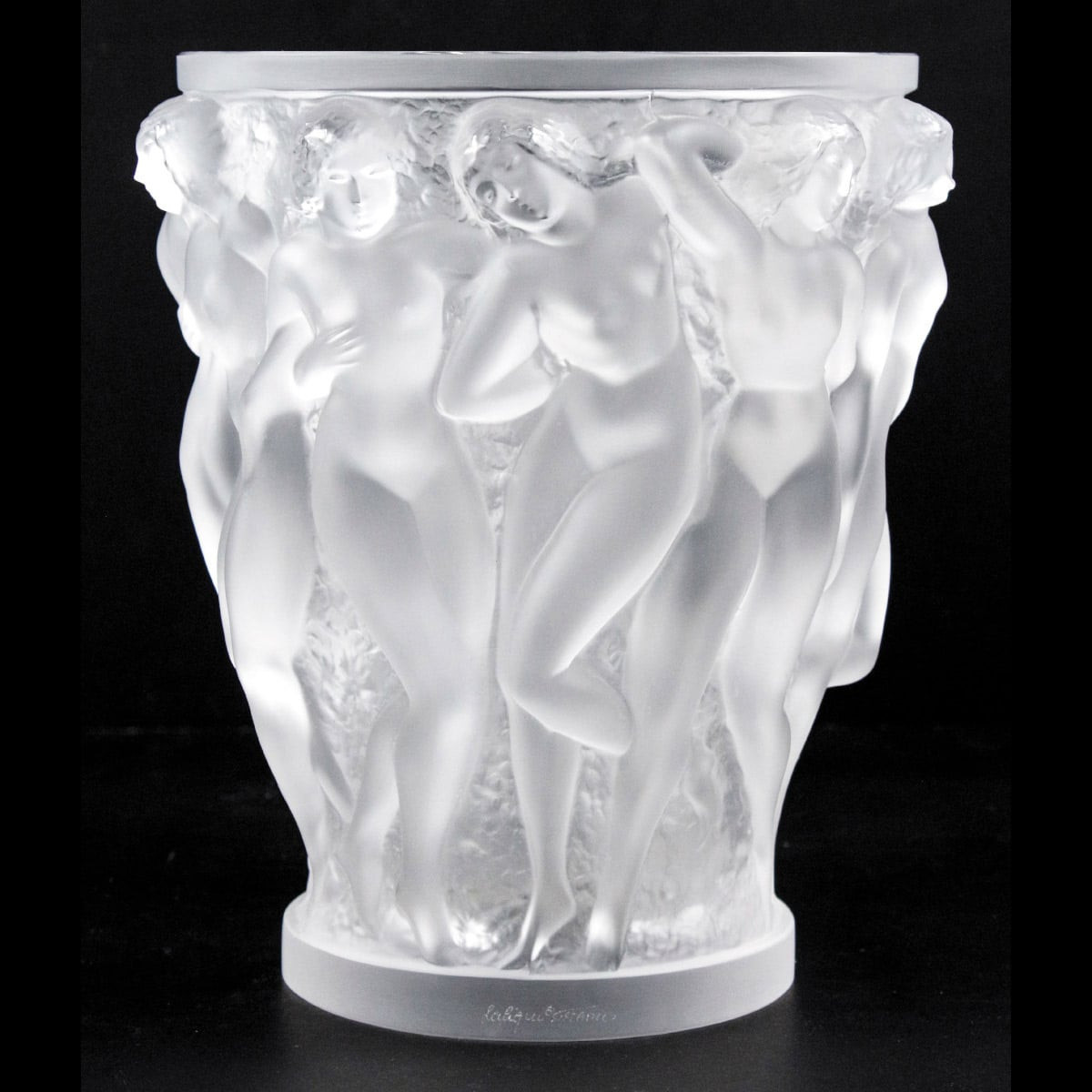 Baccarat Crystal Vase Prices Of Glass Crystal Inside Rena Lalique Signed Bacchantes Crystal Vase Ahlers Ogletree Auction Gallery