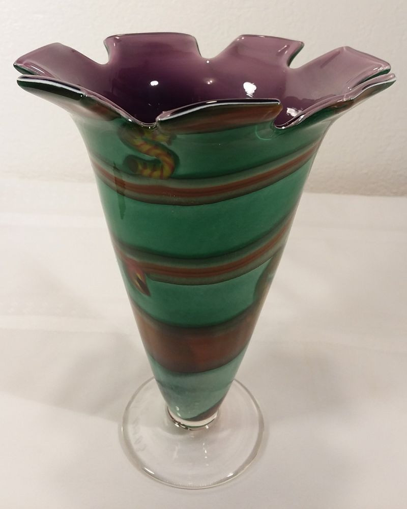 24 Cute Badash Crystal Vase 2024 free download badash crystal vase of signed antonio garcia 03 art glass 7 1 4 vase millifiori spots intended for glass