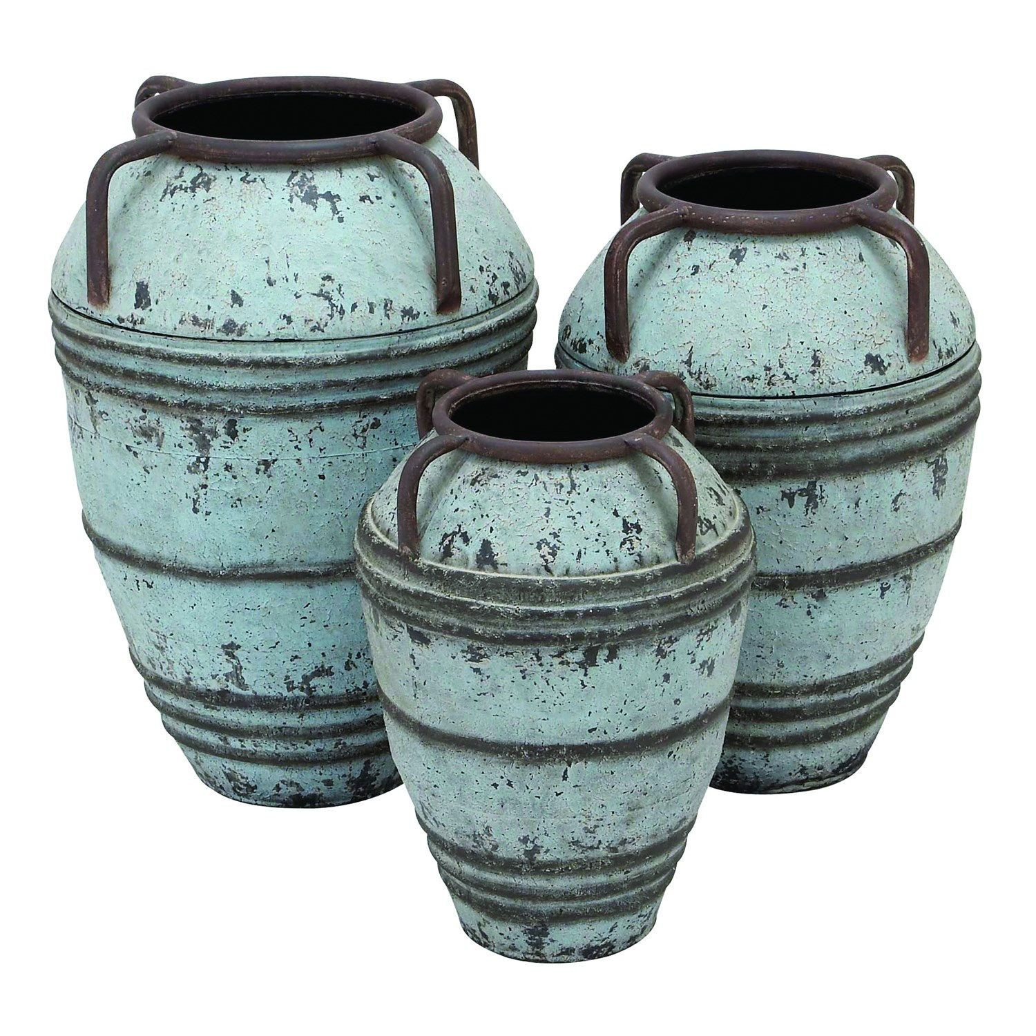 bamboo vases online india of woodland imports 20221 metal vase with exemplified finesse set of regarding woodland imports 20221 metal vase with exemplified finesse set of 3