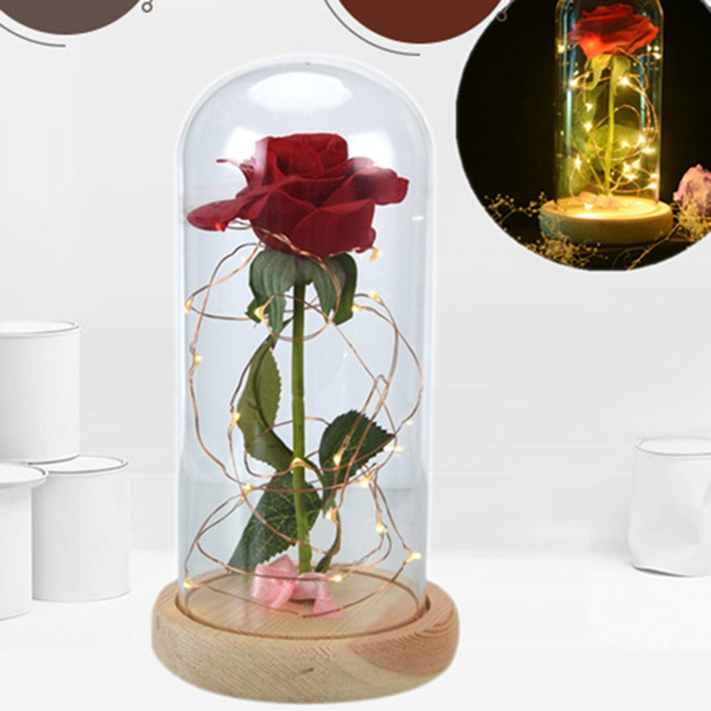 18 Unique Bell Jar Vase 2024 free download bell jar vase of rose led night lamp string light in a glass dome wooden base pertaining to rose led night lamp string light in a glass dome wooden base valentines day gifts room decor batte 1
