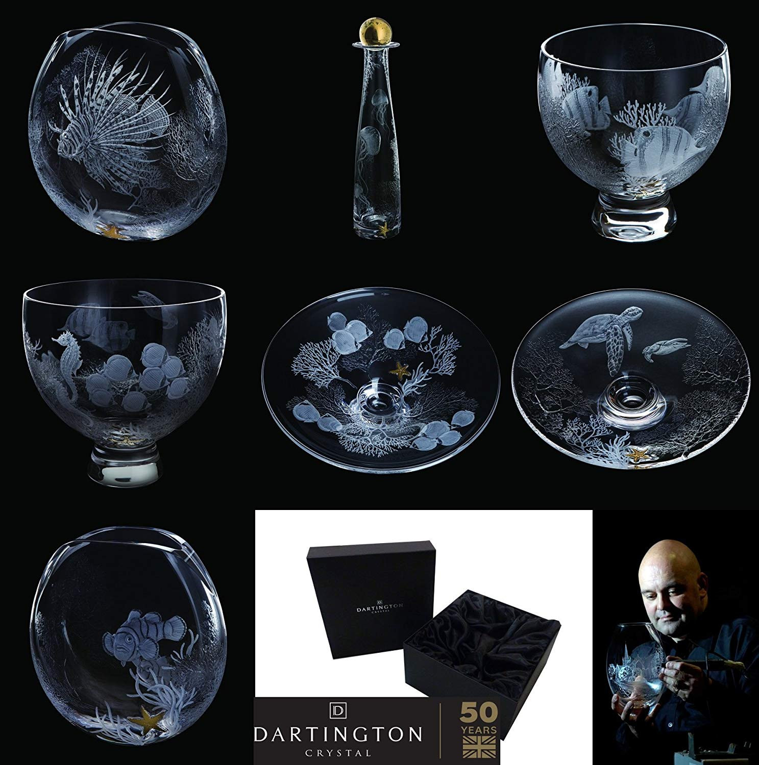 11 Best Big Wine Glass Vase 2024 free download big wine glass vase of dartington crystal tall large seahorse glass vase wedding home party within master engraver nick davey has used the tropical undersea world as the inspiration for this