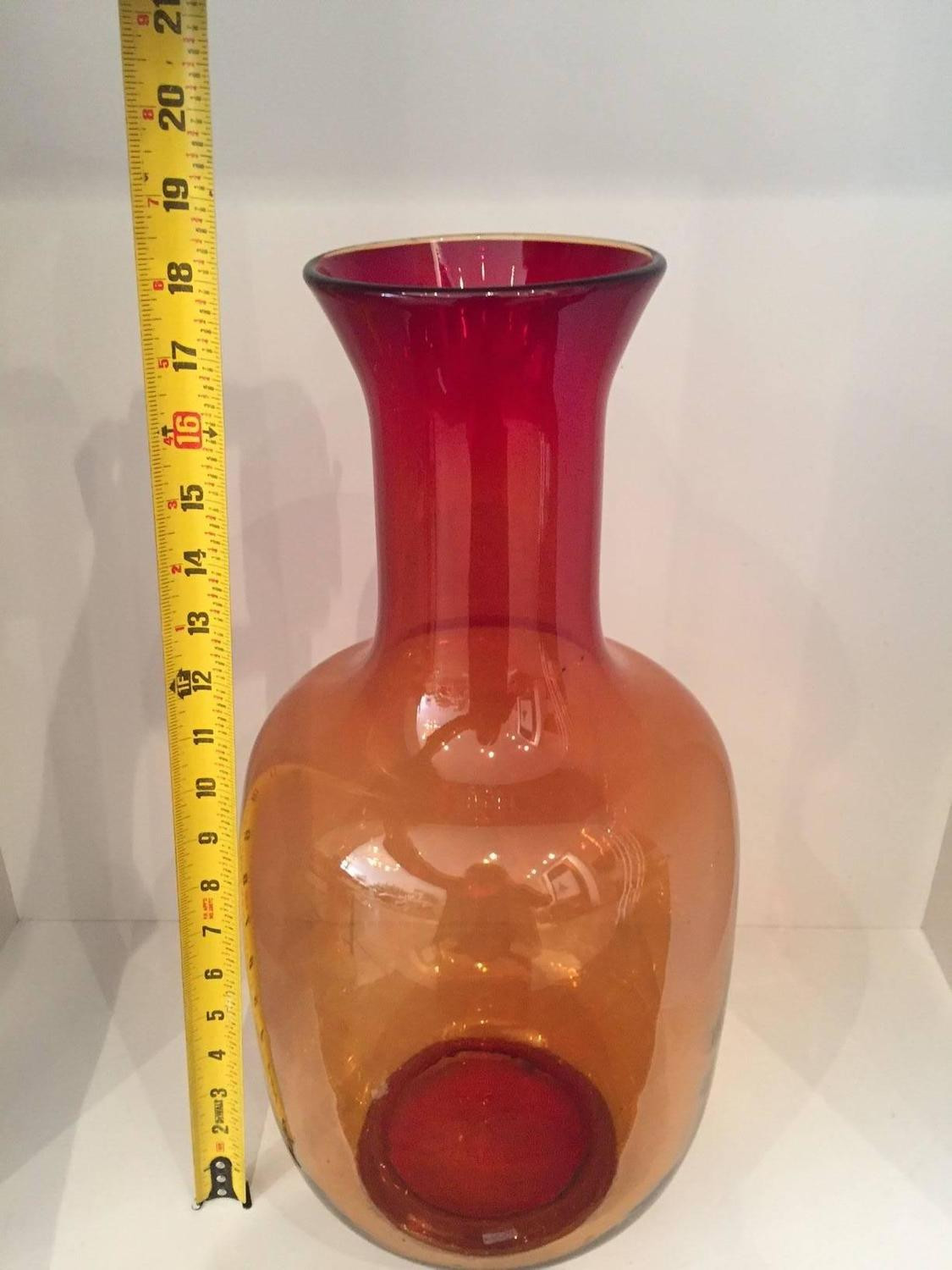 blenko vase shapes of joel myers for blenko glass orange vase for sale at 1stdibs inside large medium orange vase 1495470451438 z