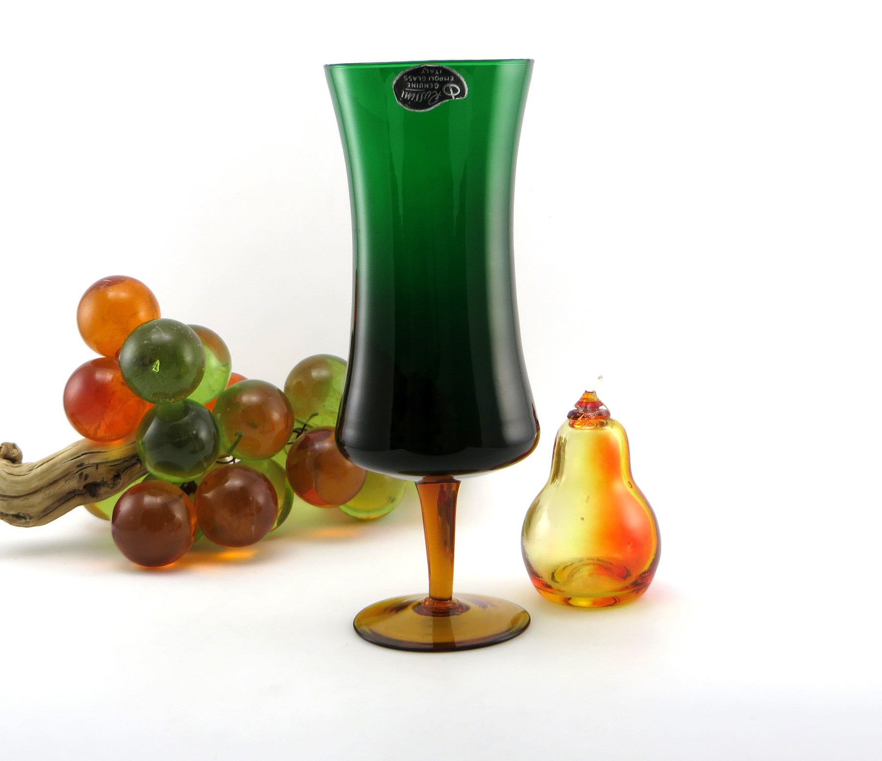 blown glass vases made in italy of rossini empoli art glass retro modern vase with label retro art glass with rossini empoli art glass retro modern vase with label