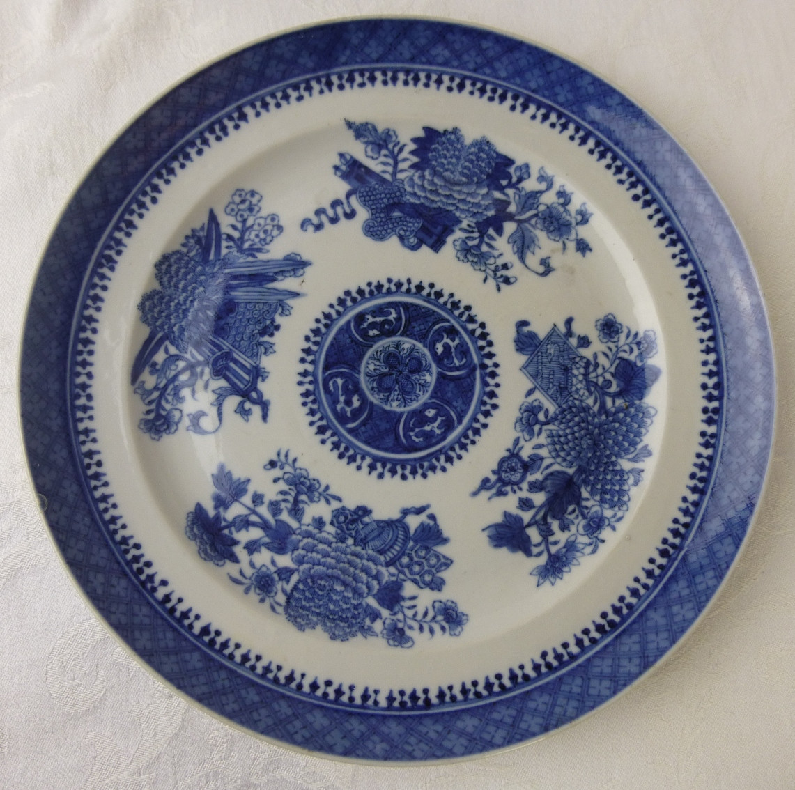 blue and white chinese vases cheap of od 0061 chinese blue fitzhugh dinner plate 9 5 8 19th century porcel inside zoom