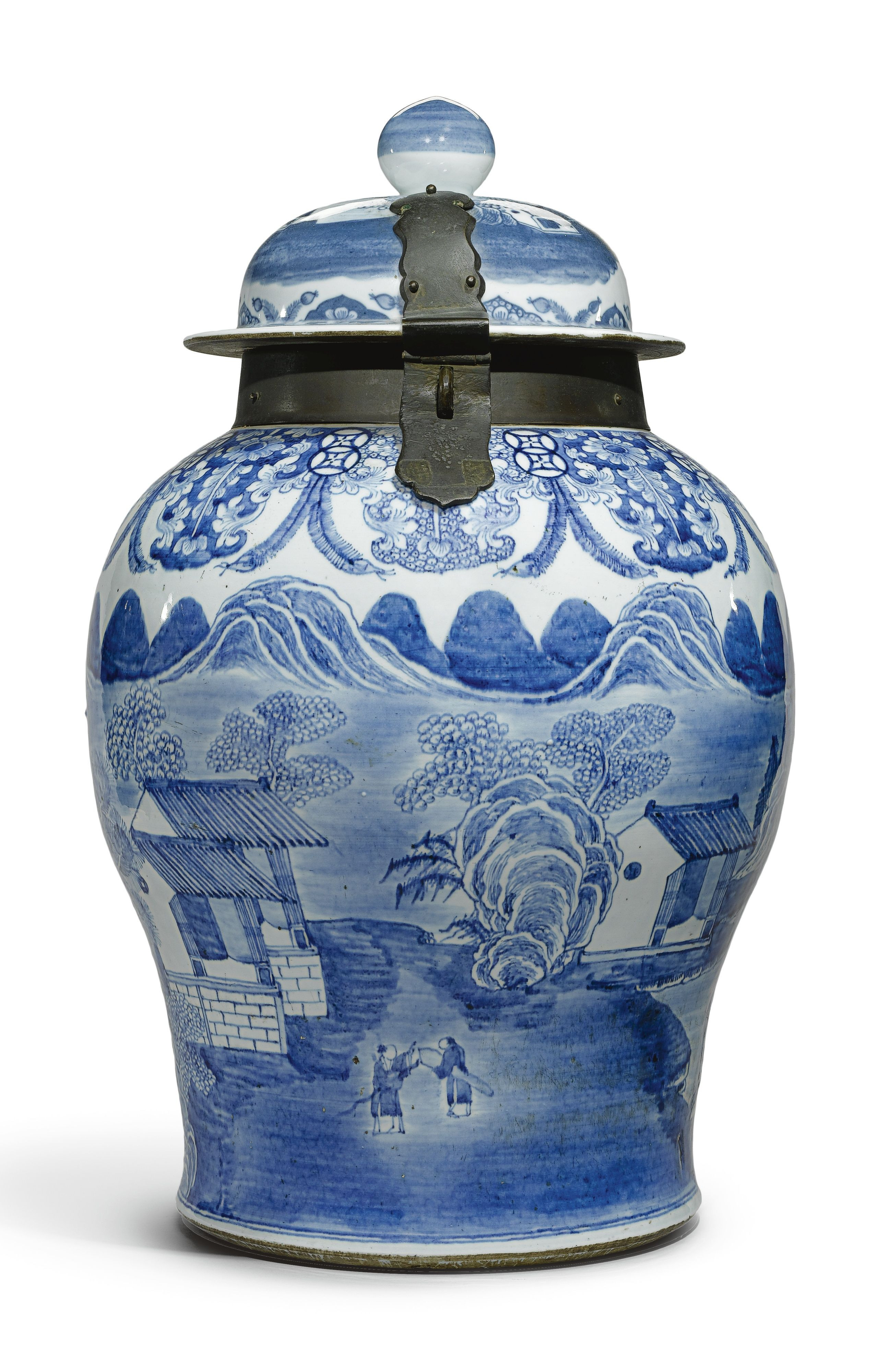 18 Fashionable Blue and White Urn Vases 2024 free download blue and white urn vases of a large metal mounted blue and white vase and cover qing dynasty pertaining to vase