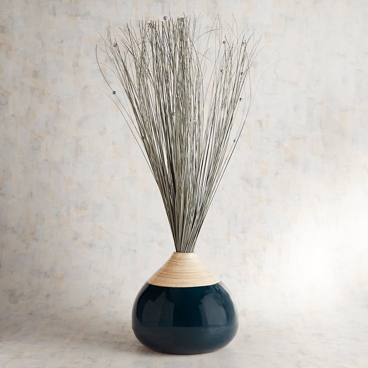 blue bamboo vase of gray navy ting in bamboo vase pinterest navy gray and palm with gray navy ting in bamboo vase