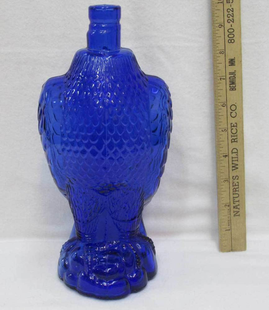 blue colored glass vases of cobalt blue eagle decanter base bottle jug glass missing head lid with cobalt blue eagle decanter base bottle jug glass missing head lid vintage ebay
