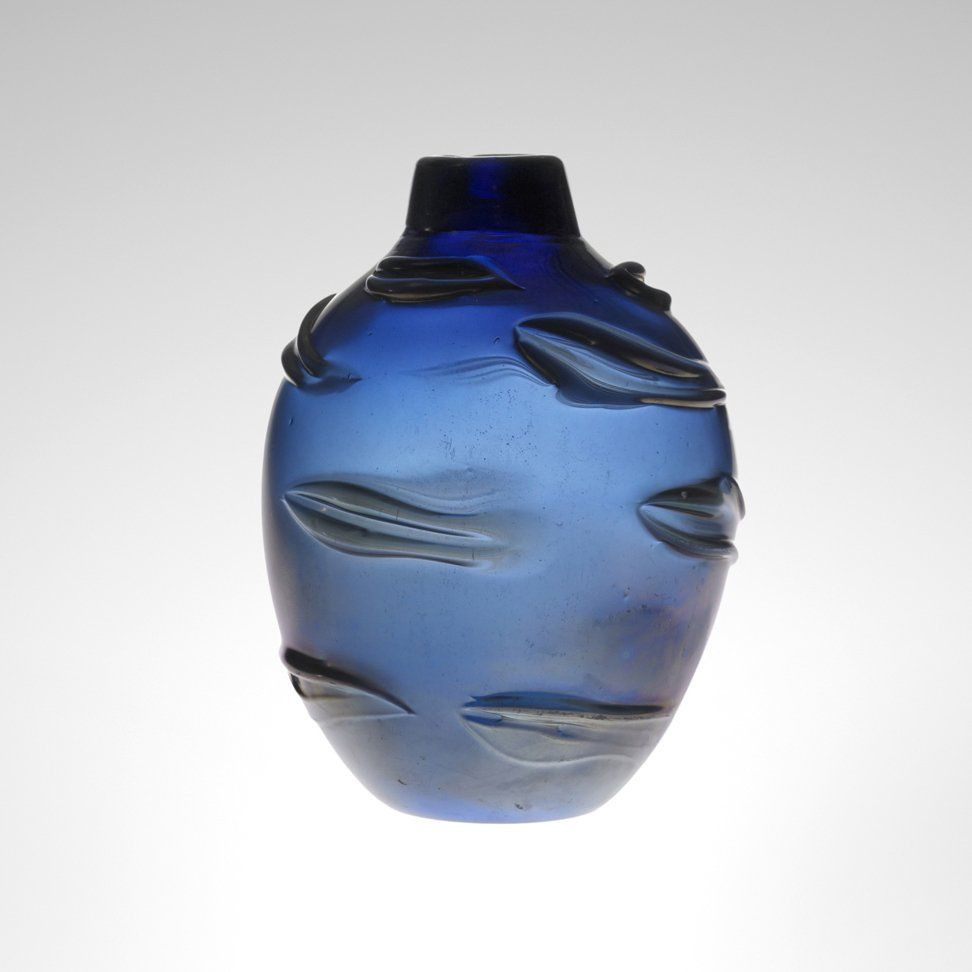 blue floor vase of carlo scarpa rilievi vase model 3659 venini italy c 1935 carlo with regard to carlo scarpa rilievi vase model 3659 venini italy c 1935