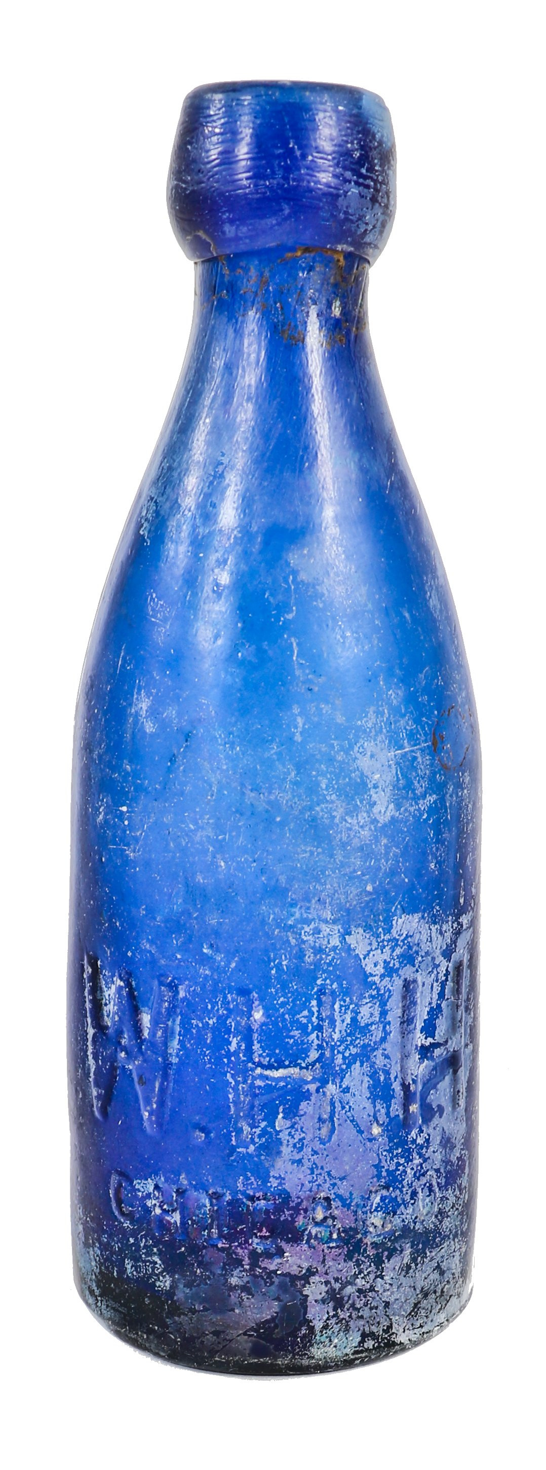 blue glass bottle vase of rare 1850s teal colored ainsworth and lomax glass bottle recently regarding update a w h h cobalt blue glass bottle with key hinge mold base dating to 1859 1865 was discovered on 5 3 2016