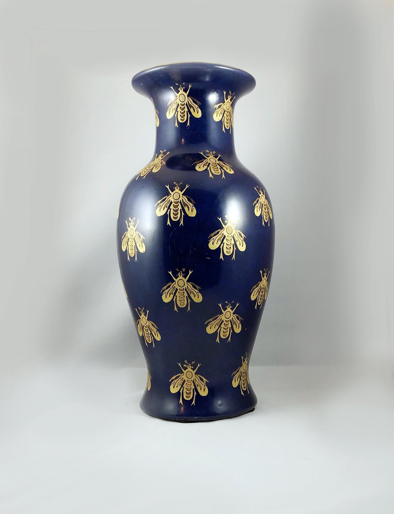 13 Fabulous Blue Glass Owl Vase 2024 free download blue glass owl vase of royal blue flower vase with golden hand painted bumble bees etsy regarding dc29fc294c28ezoom